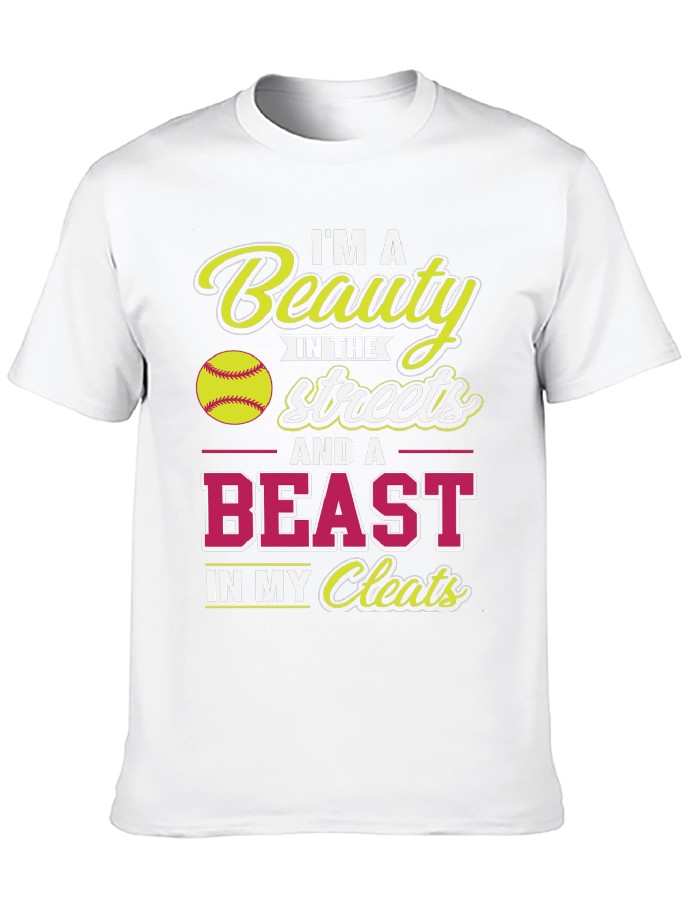 Beauty & Beast Softball T-Shirt