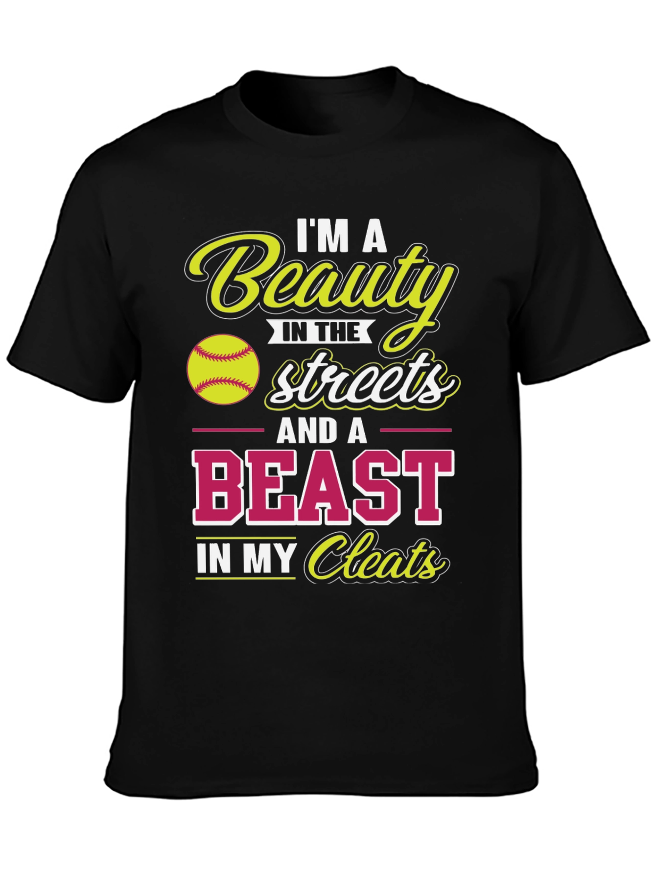 Beauty & Beast Softball T-Shirt