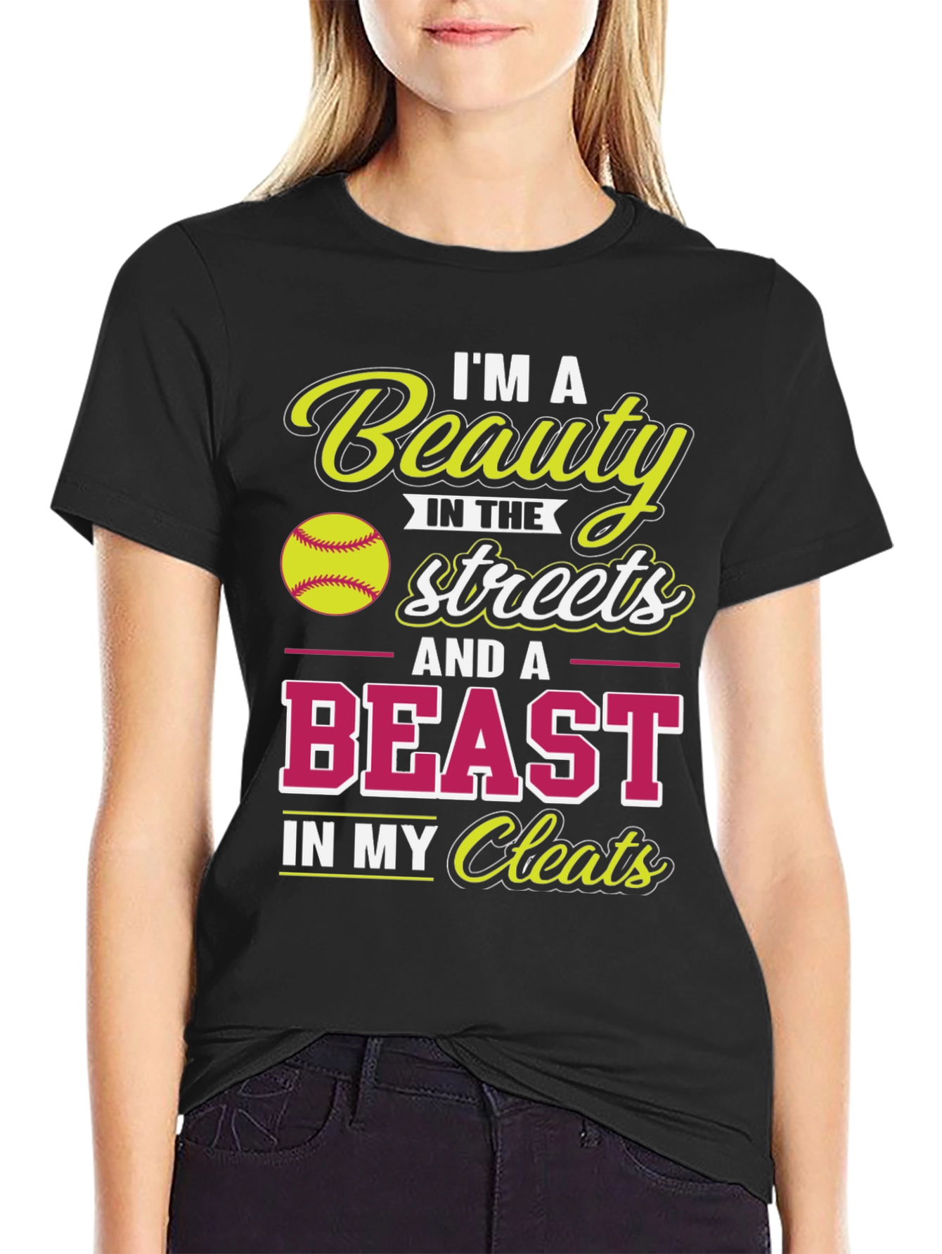Beauty & Beast Softball T-Shirt