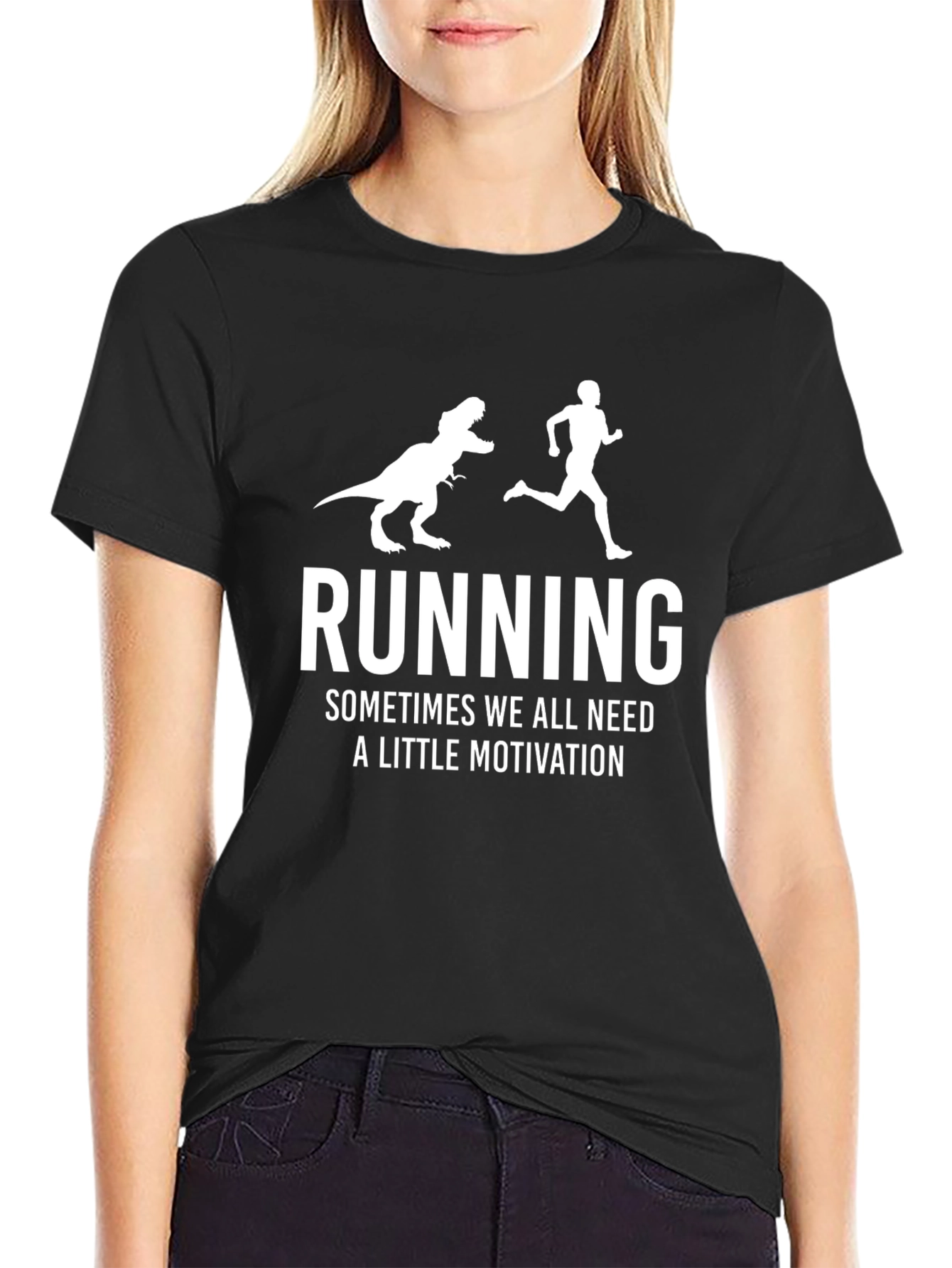 Running T-Shirt - Dinosaur Motivation