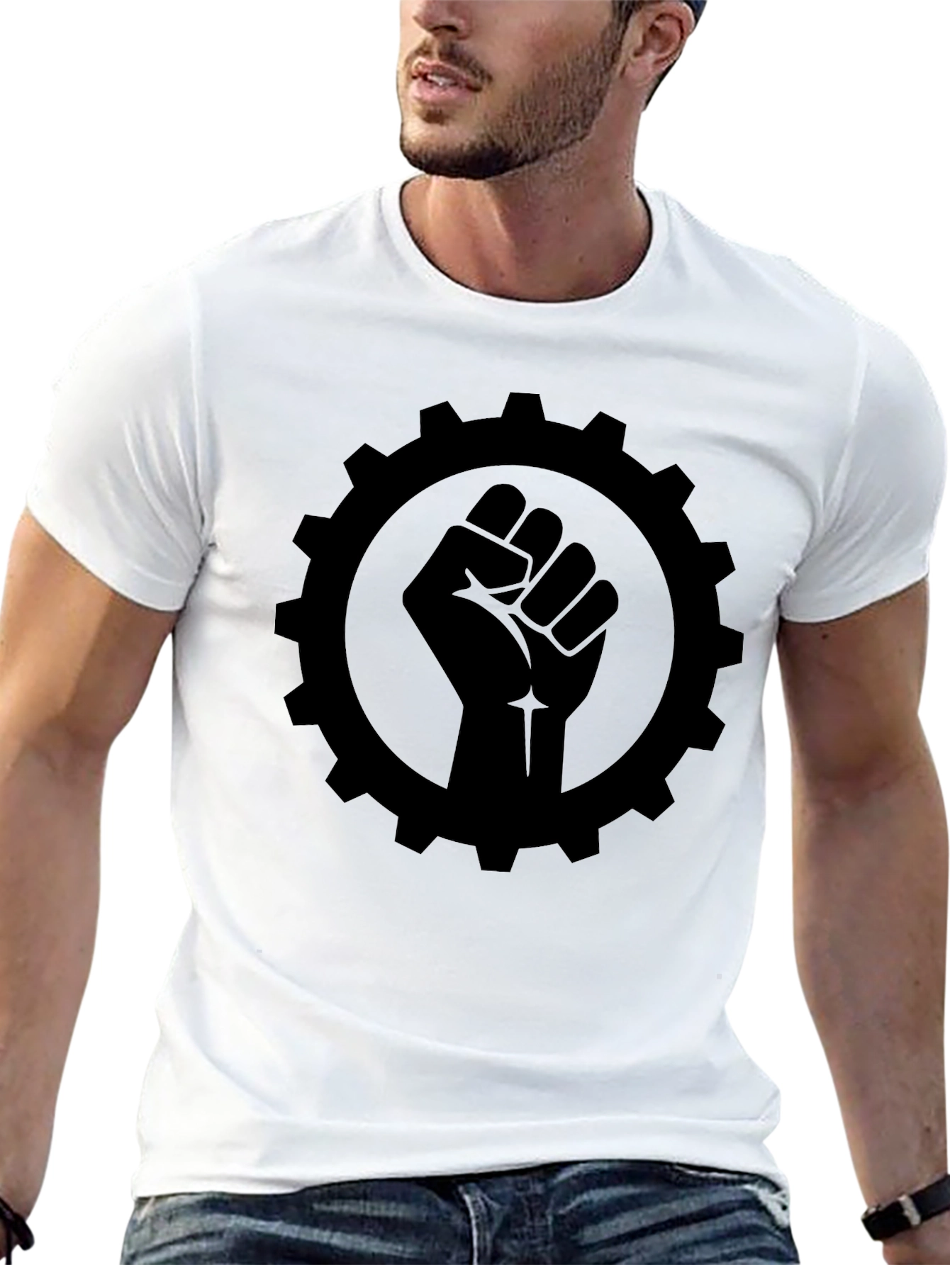 Gear Fist Graphic Tee - Black