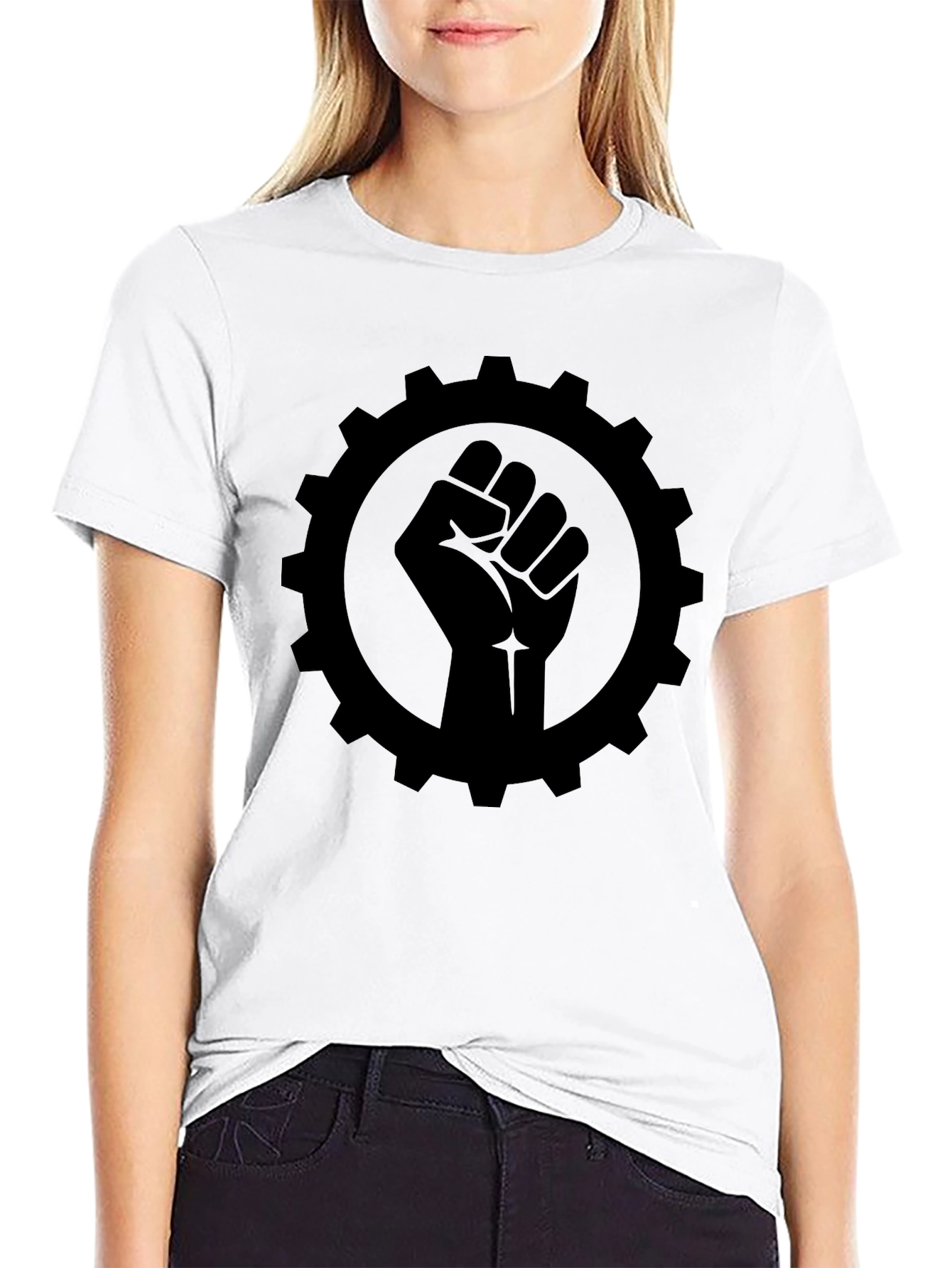 Gear Fist Graphic Tee - Black