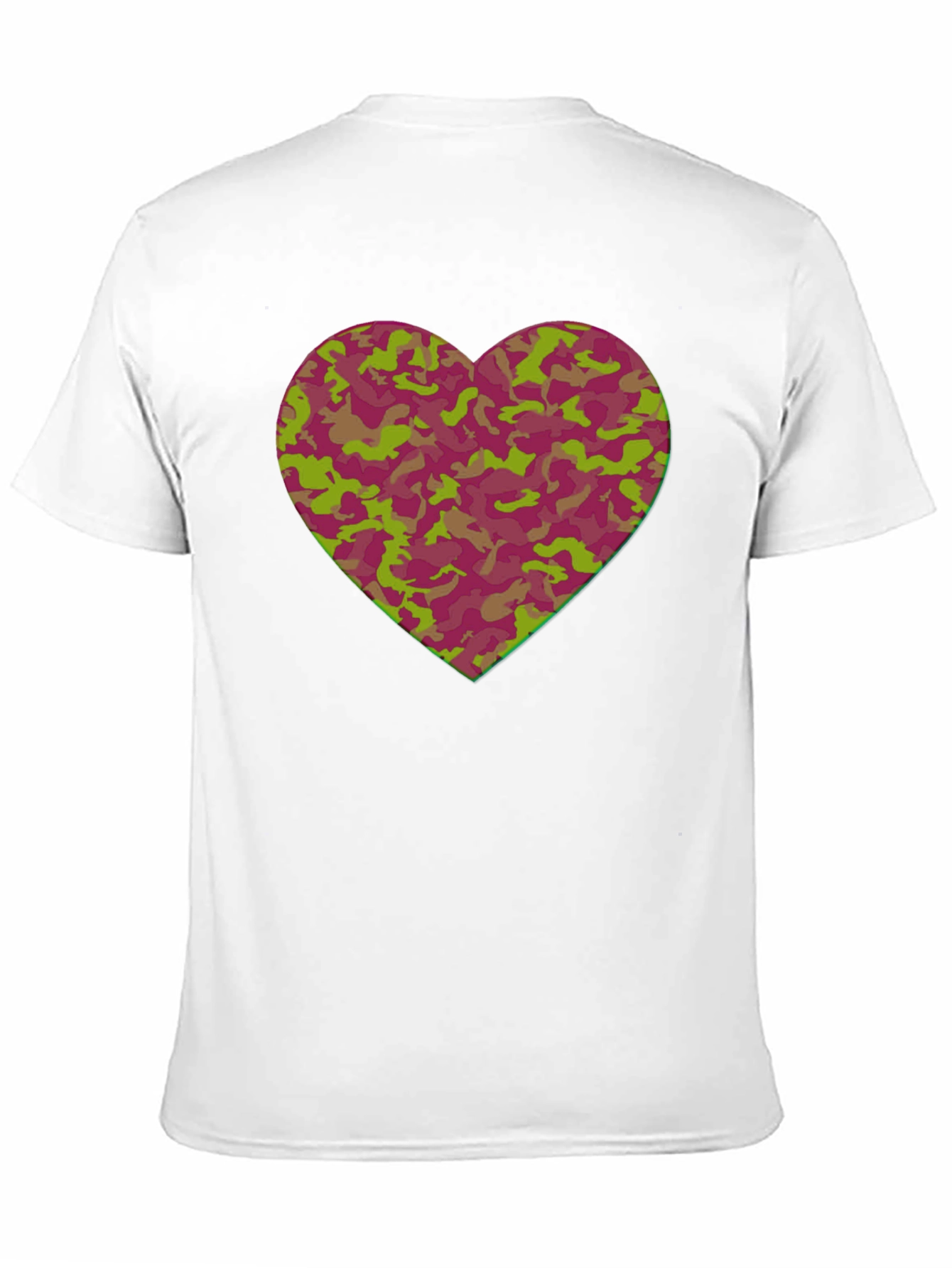 Camo Heart Graphic Tee - Stylish Casual Wear
