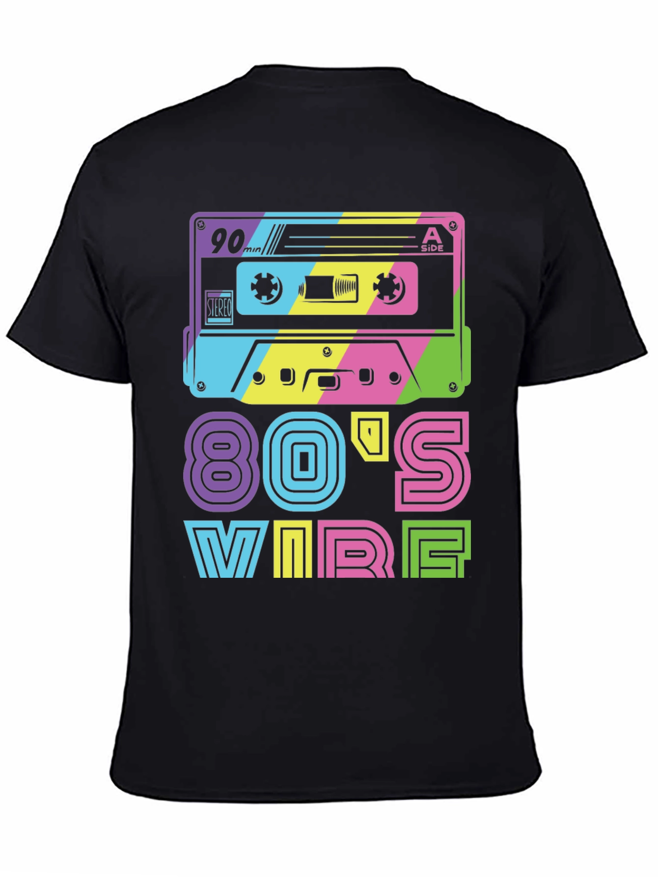 Retro 80s Vibes T-Shirt - Cassette Design