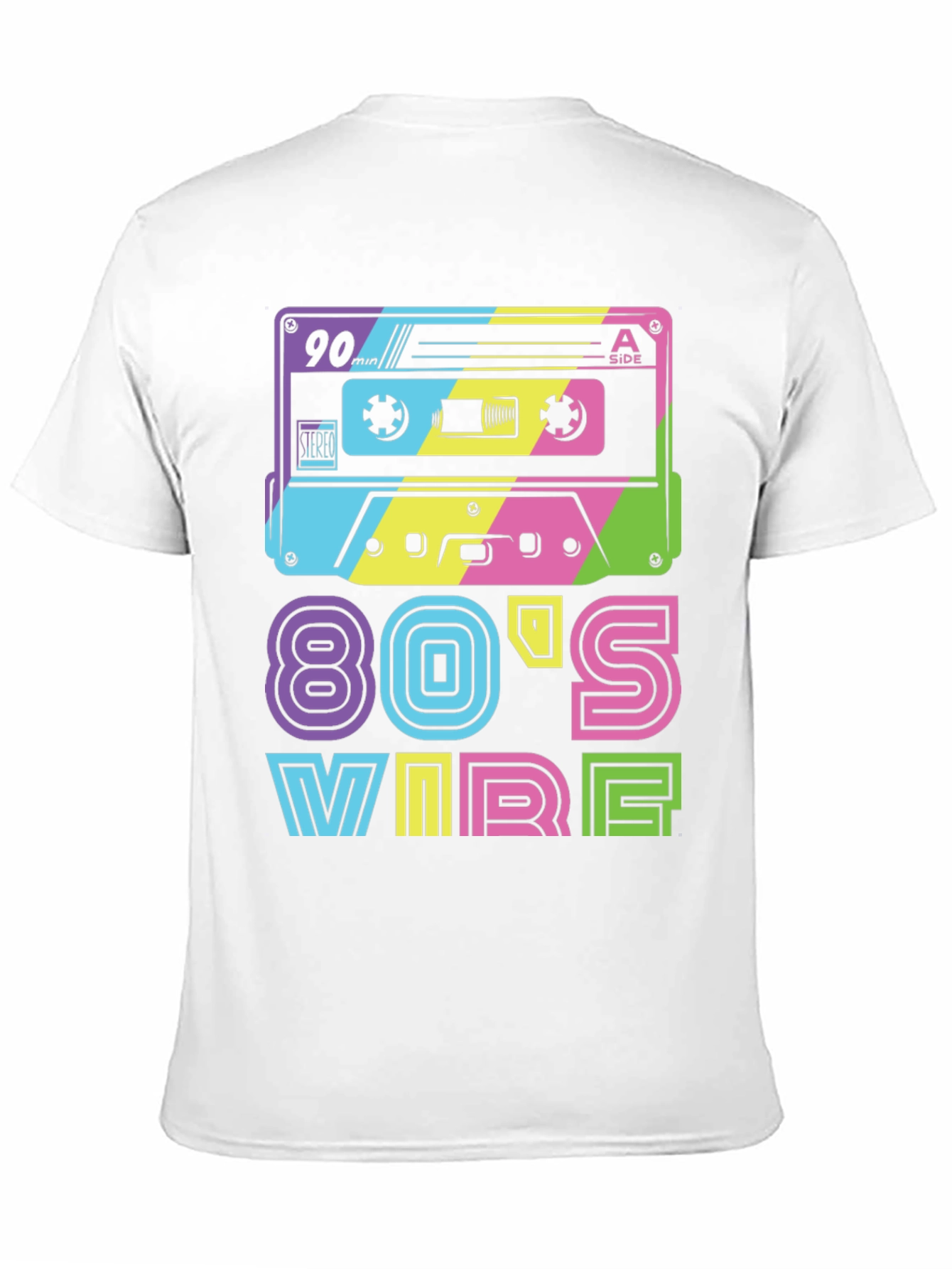 Retro 80s Vibes T-Shirt - Cassette Design