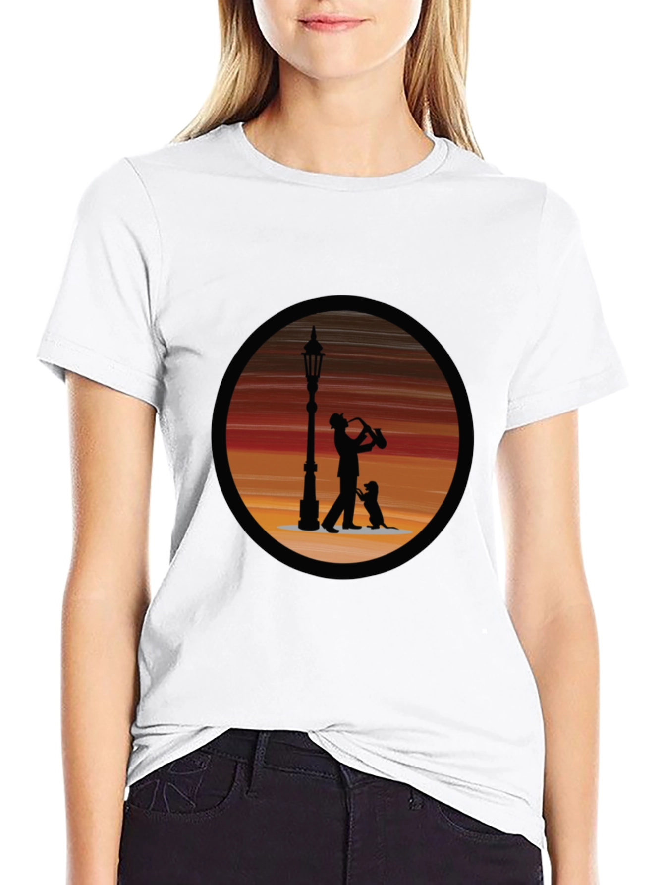 Silhouette Musician Graphic Tee