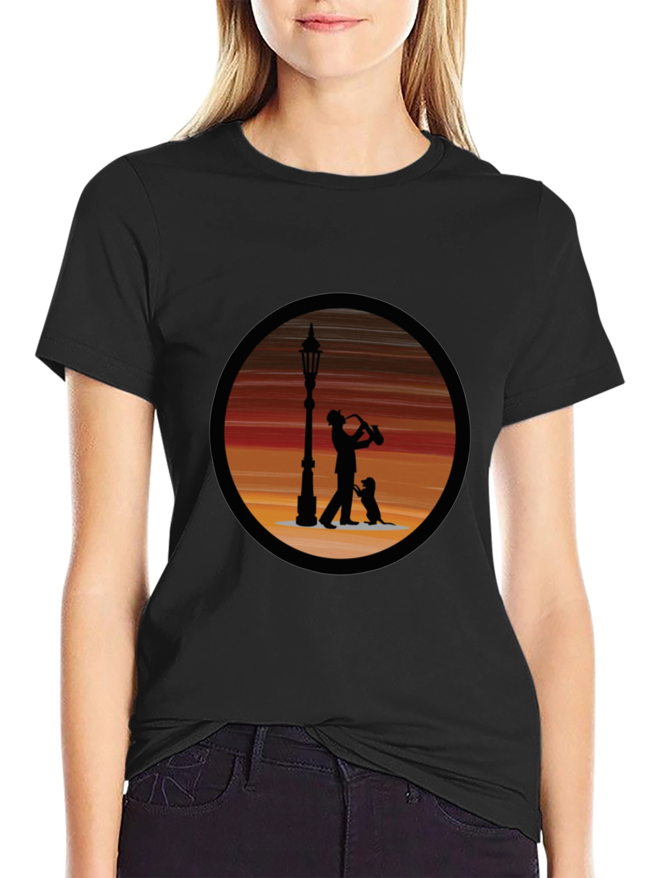 Silhouette Musician Graphic Tee