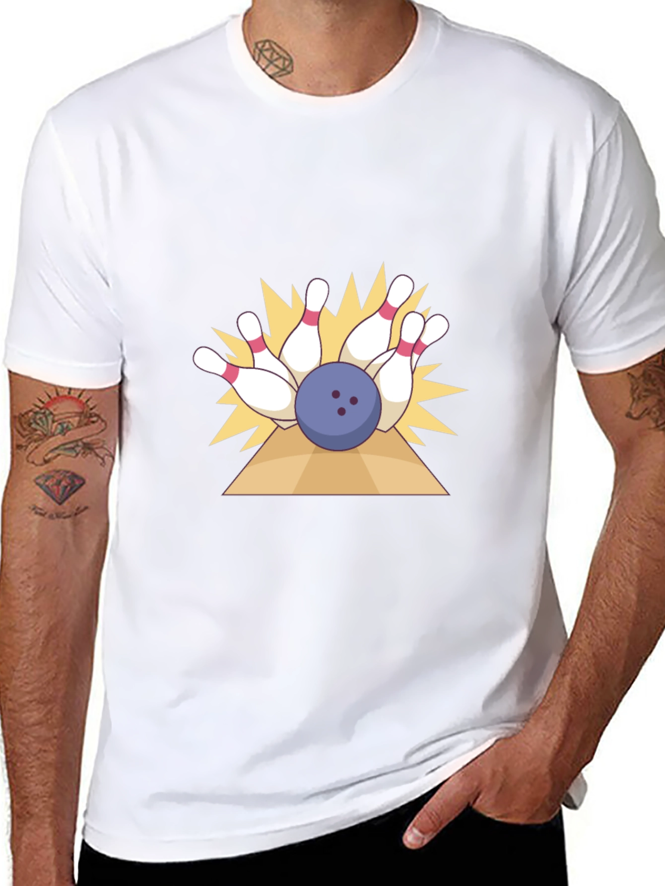 Bowling Strike Graphic T-Shirt
