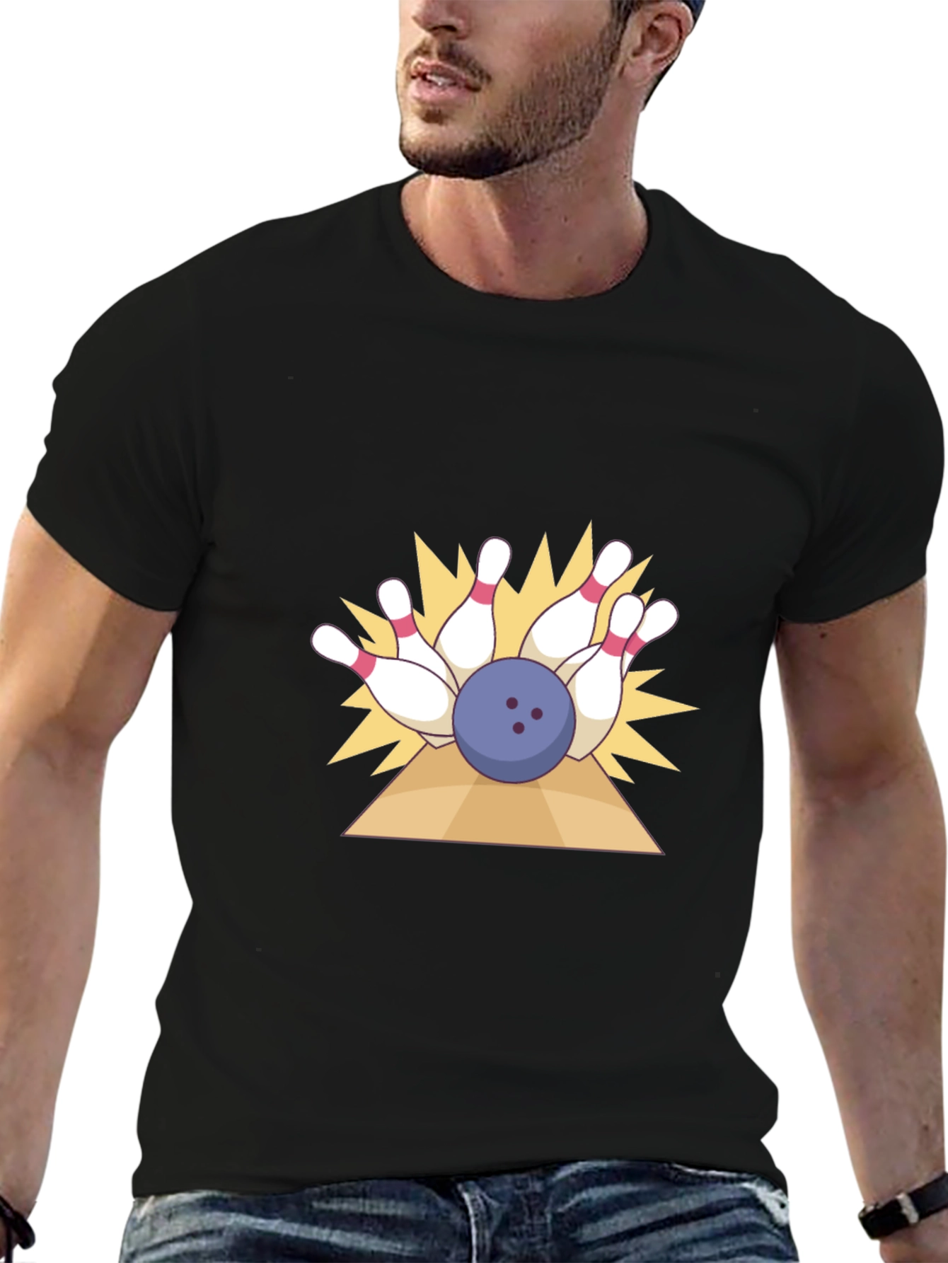 Bowling Strike Graphic T-Shirt