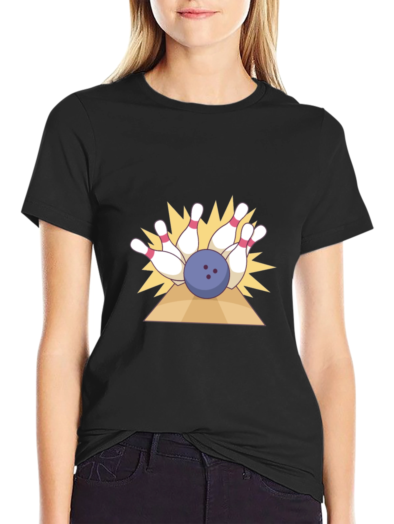 Bowling Strike Graphic T-Shirt