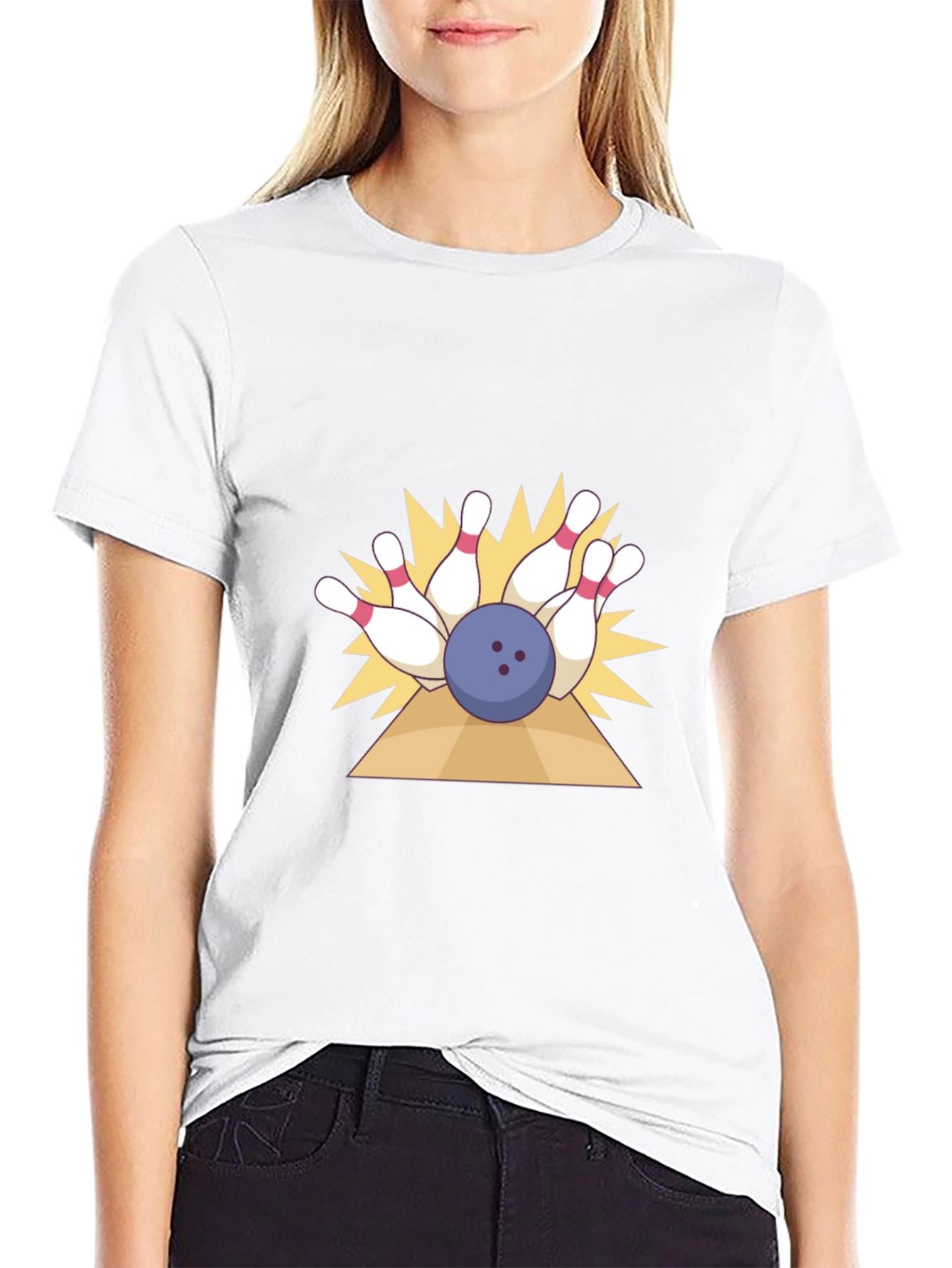 Bowling Strike Graphic T-Shirt