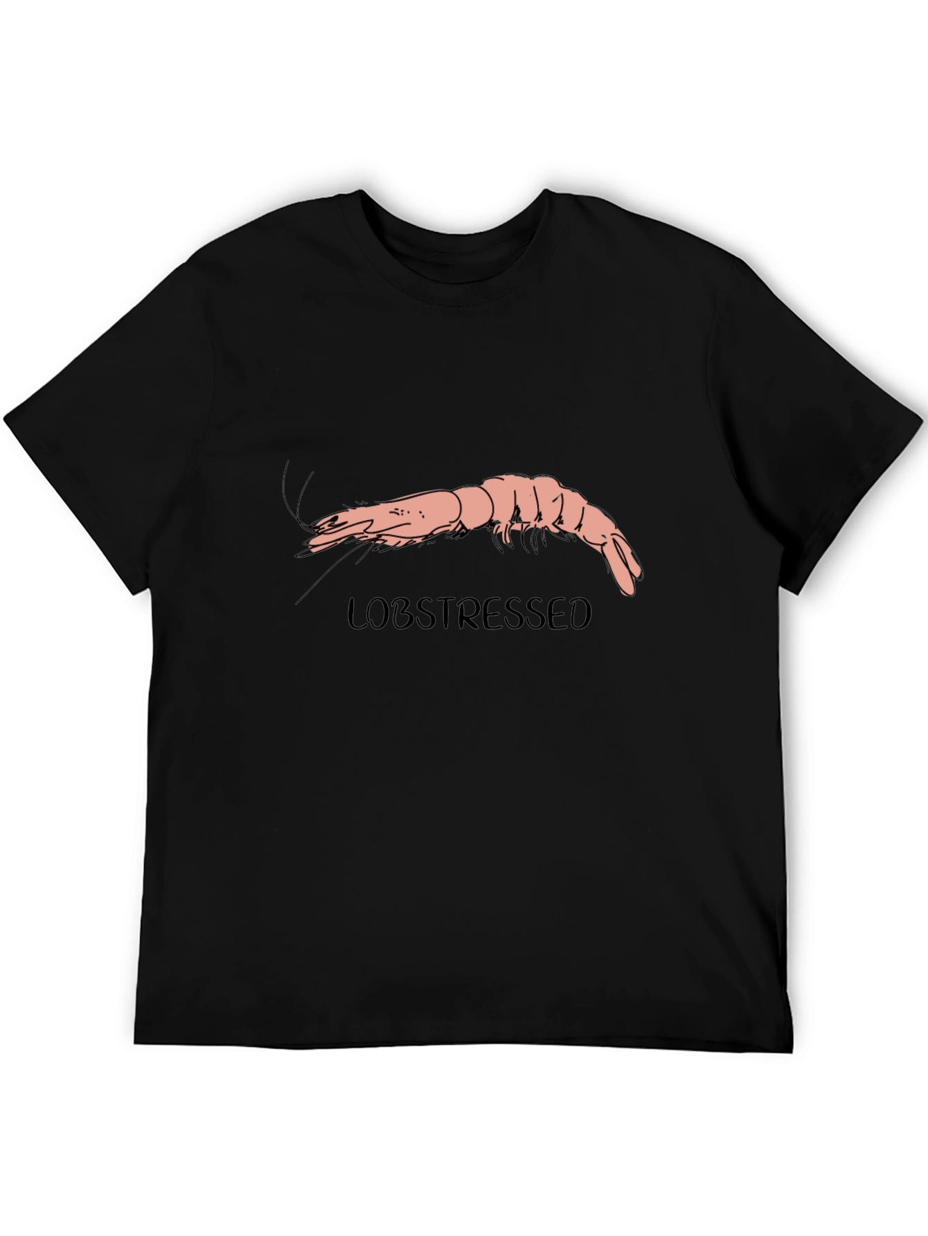 Lobstressed Funny Shrimp Graphic Tee
