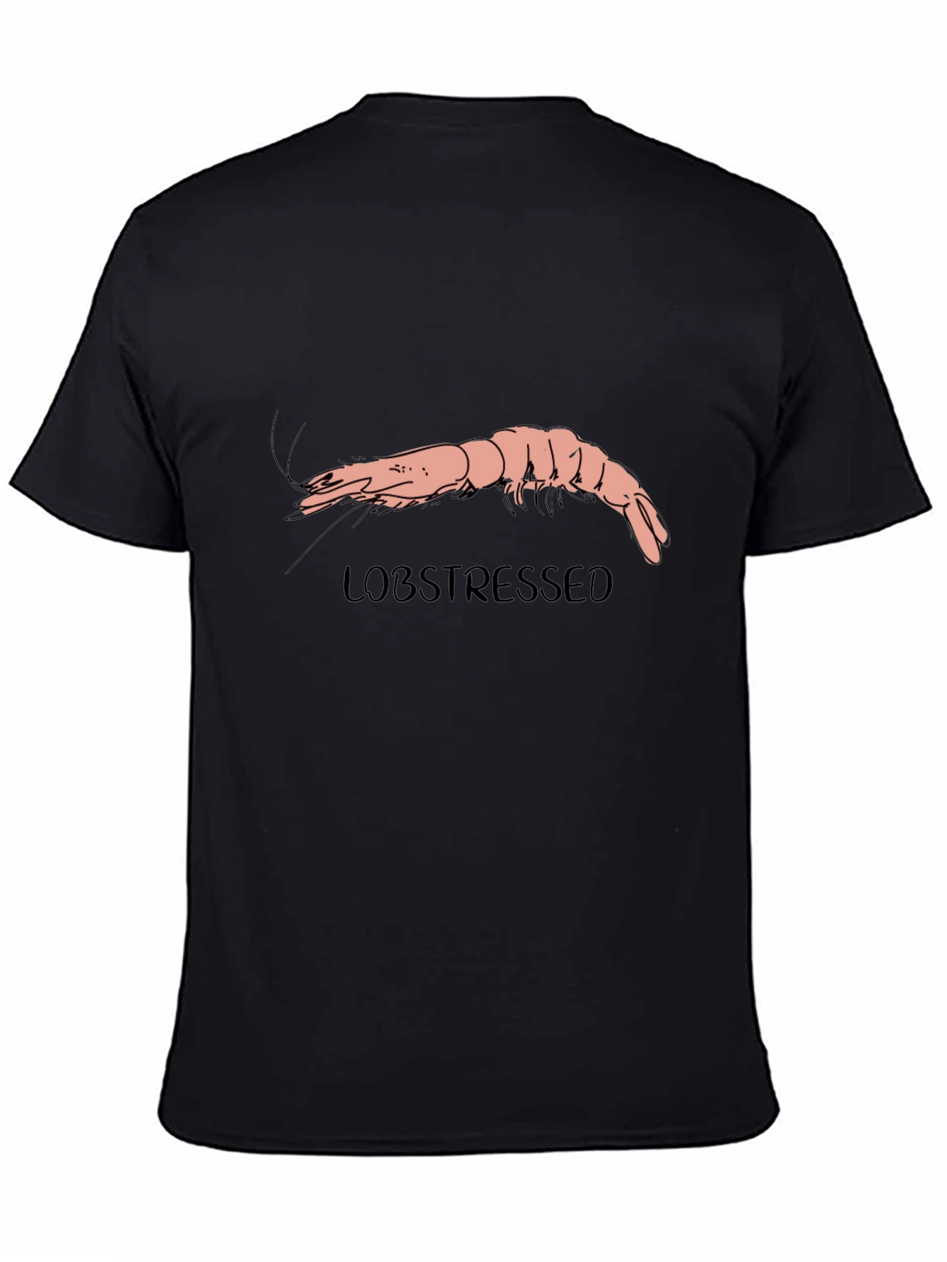 Lobstressed Funny Shrimp Graphic Tee