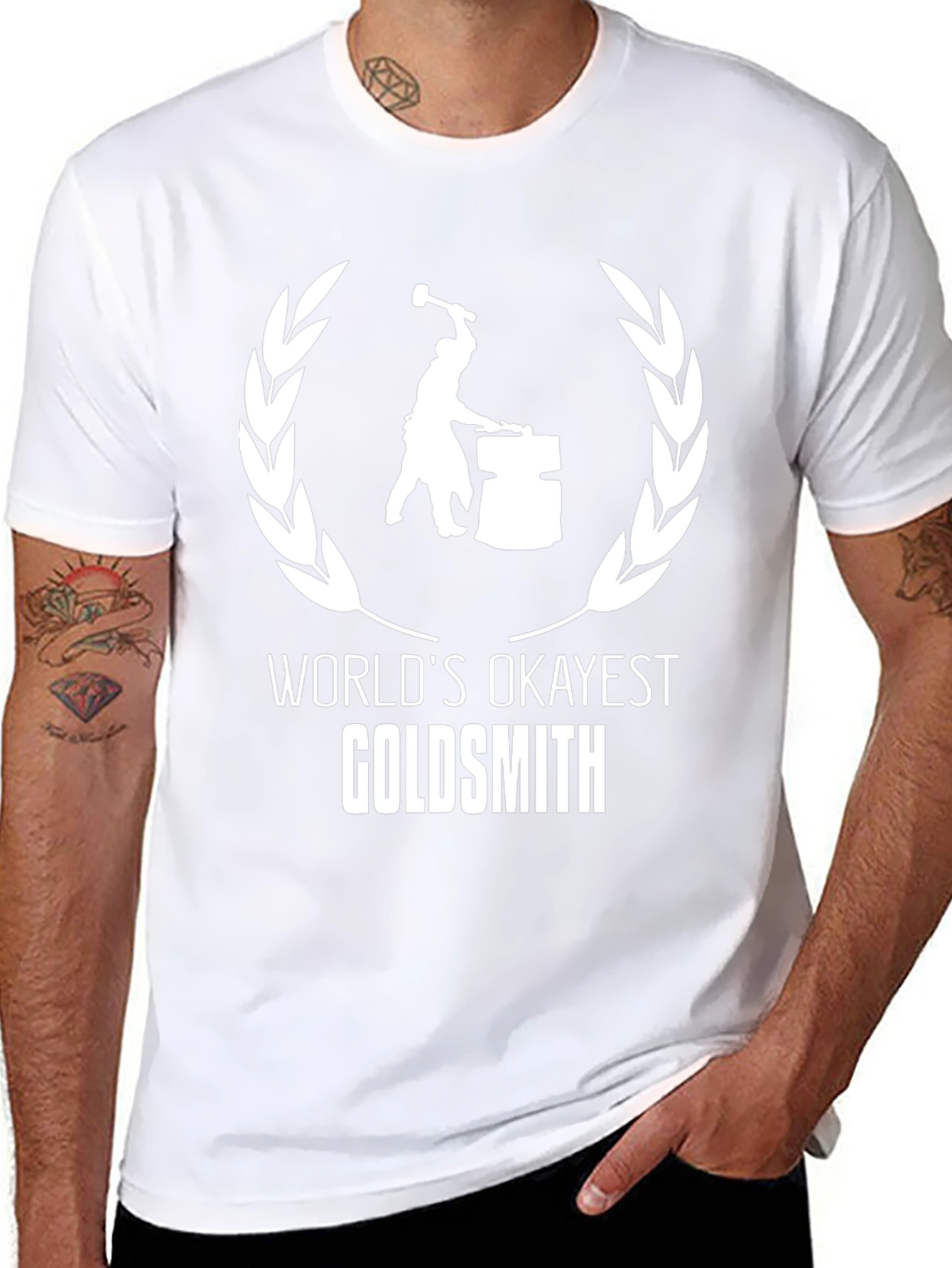 Worlds Okayest Goldsmith T-Shirt - Black