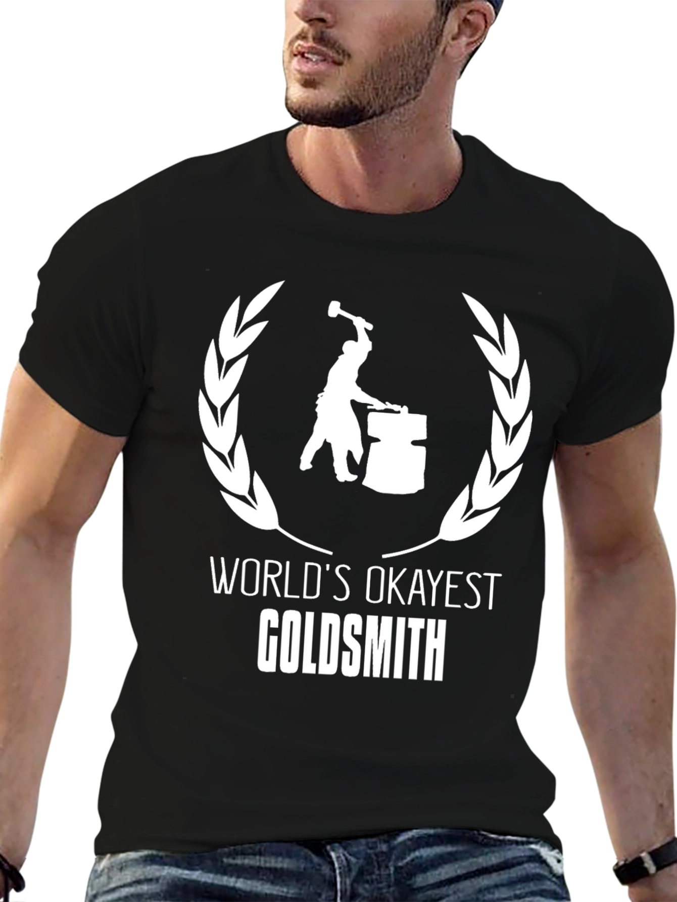 Worlds Okayest Goldsmith T-Shirt - Black