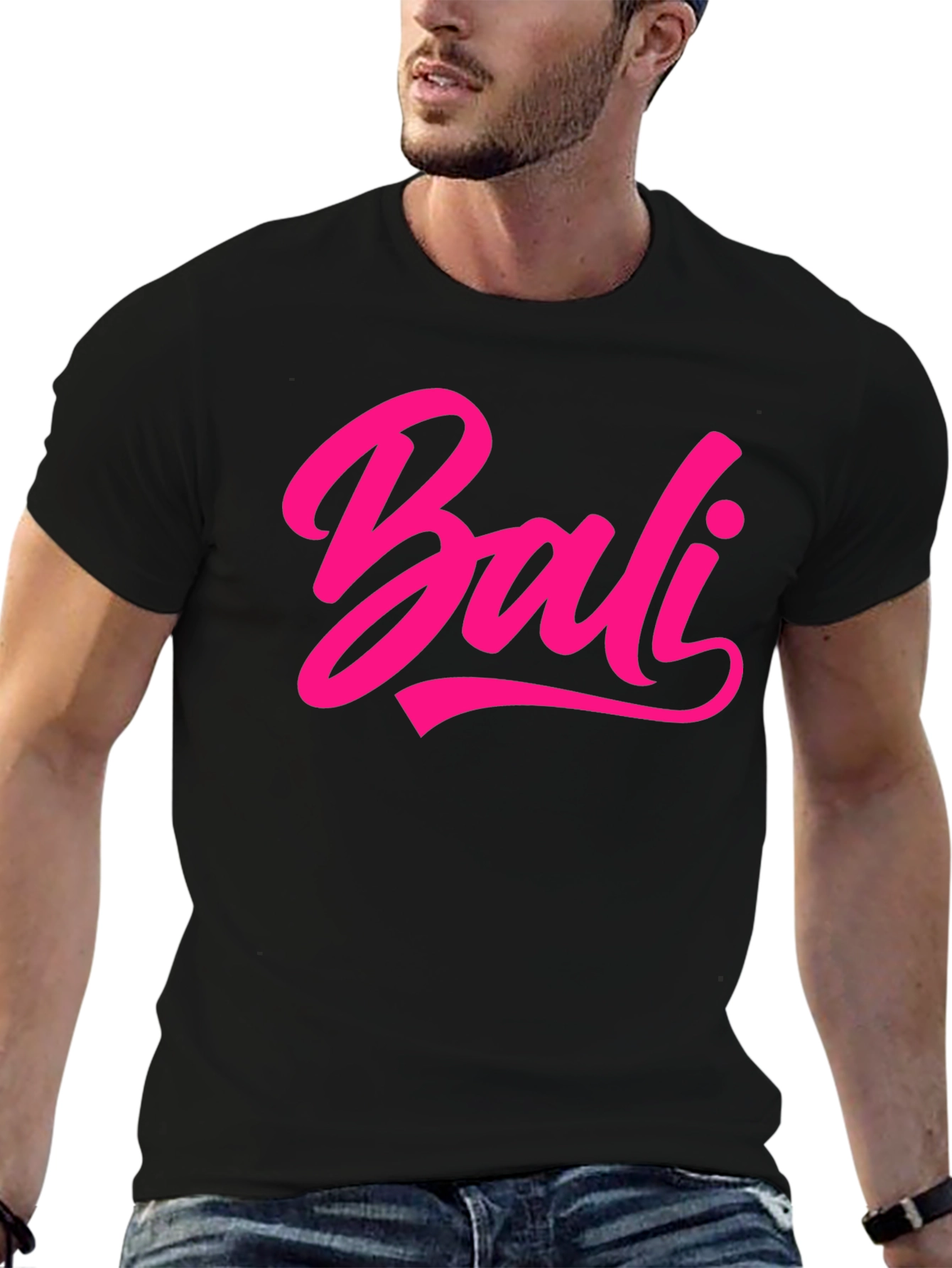 Bali Script Graphic Tee - Casual Style
