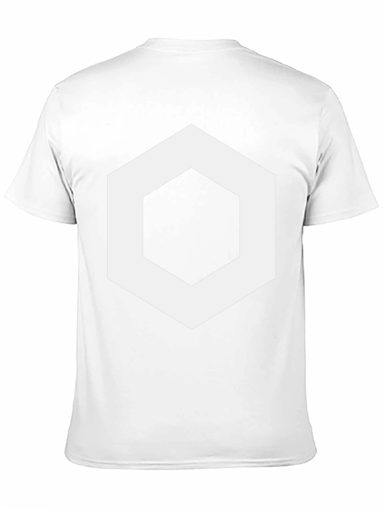 Geometric Hexagon Graphic Tee - Stylish Mens Black T-Shirt