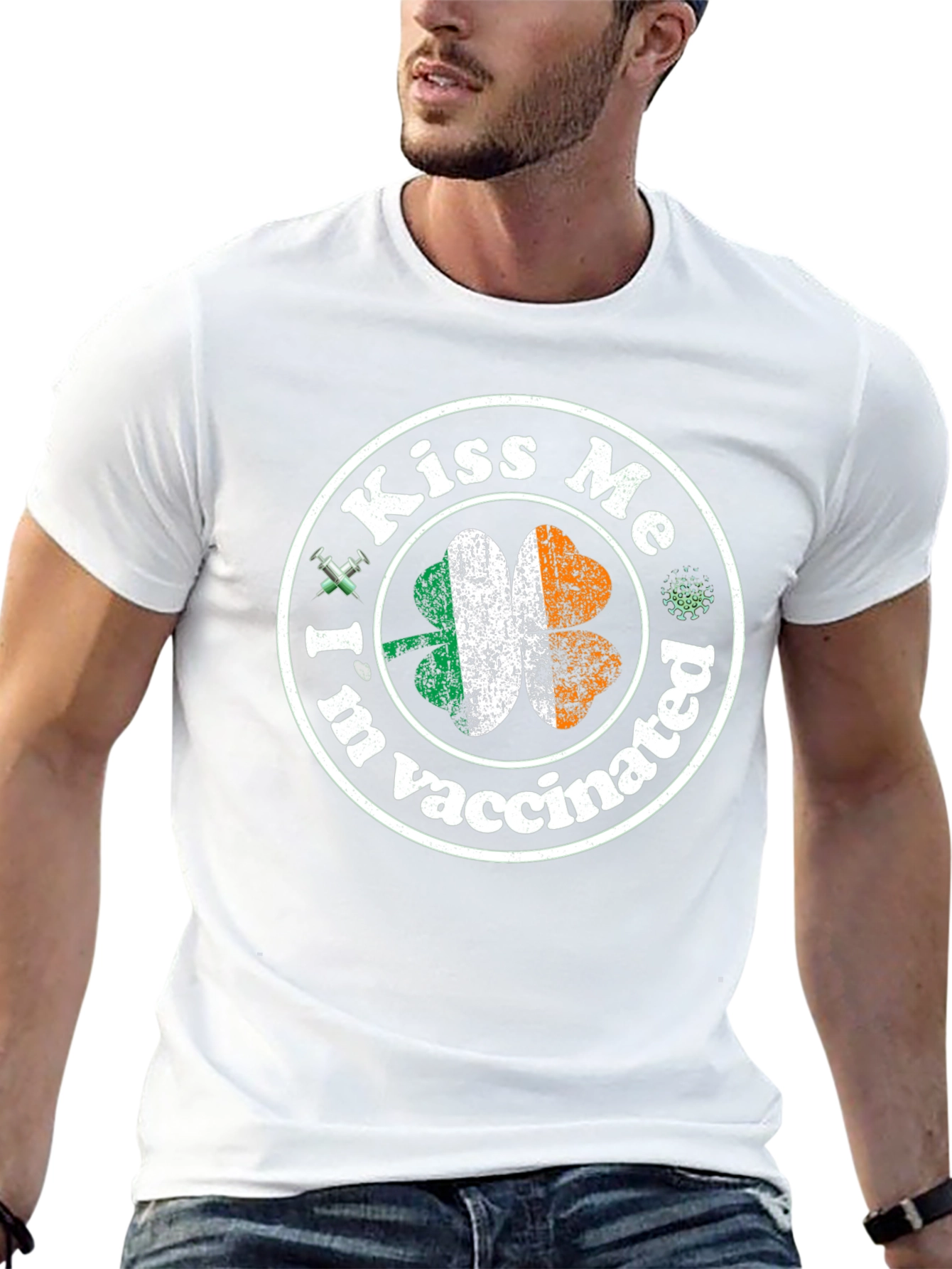 Kiss Me Im Vaccinated St. Patricks Day T-Shirt