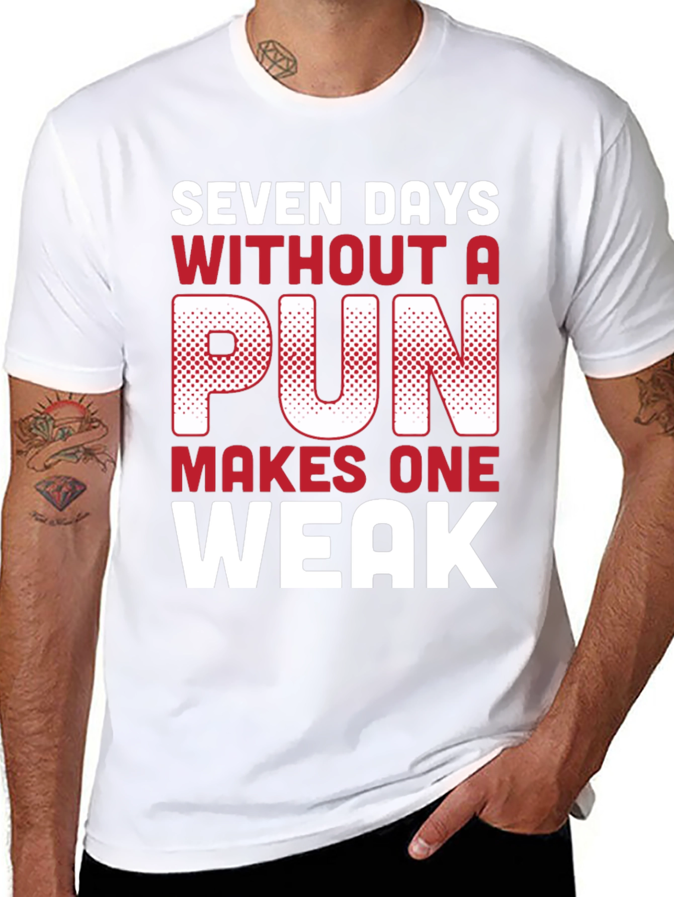 Funny Pun T-Shirt - Seven Days Without A Pun
