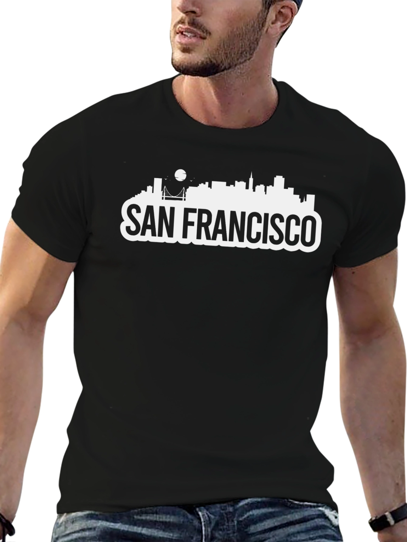 San Francisco Skyline Graphic Tee - Black