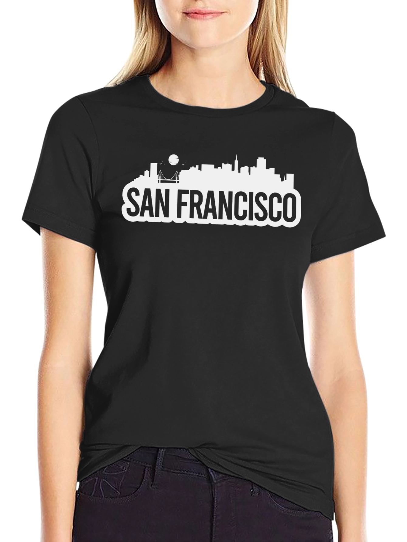 San Francisco Skyline Graphic Tee - Black