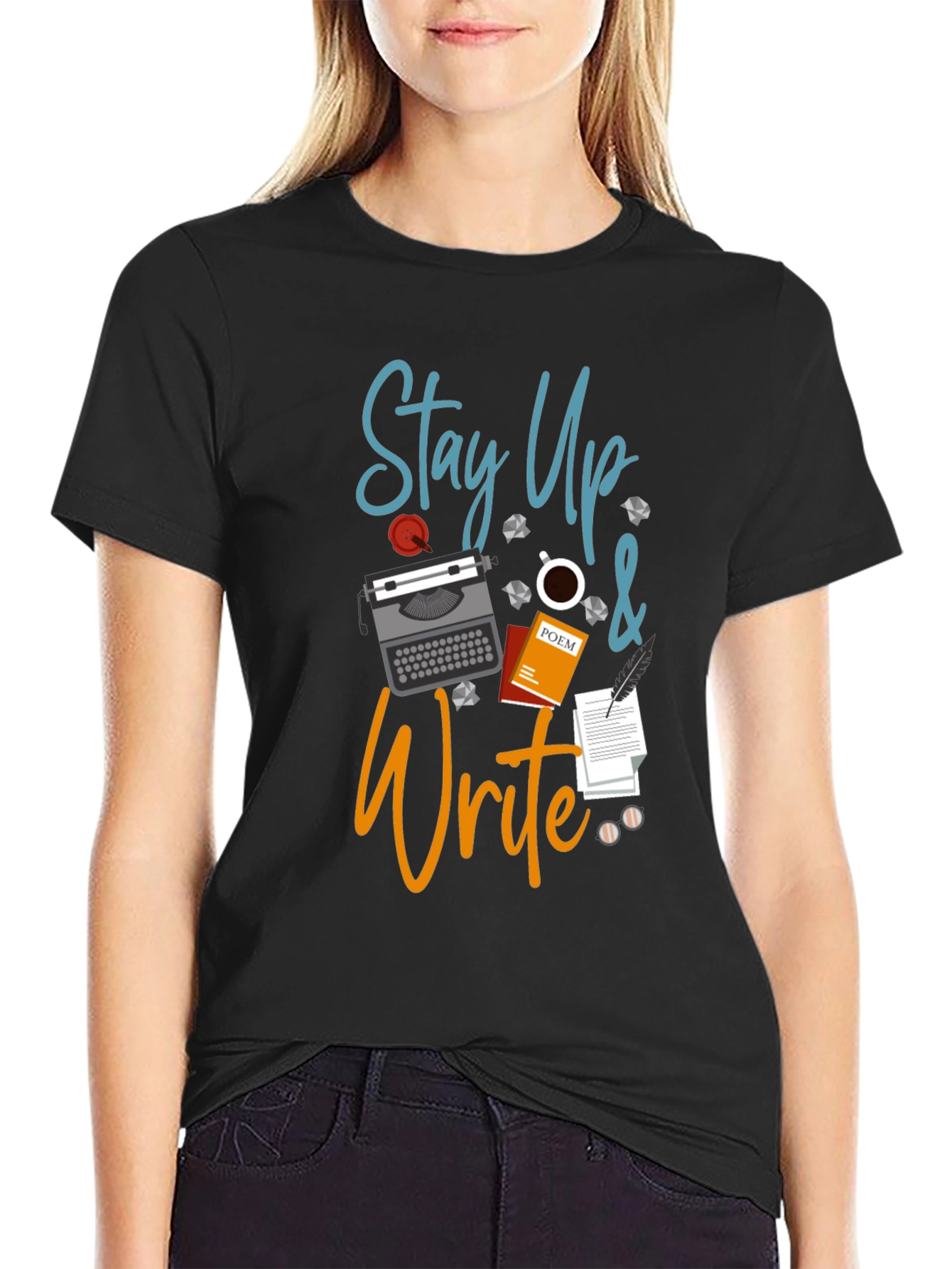 Stay Up & Write T-Shirt - Author Gift