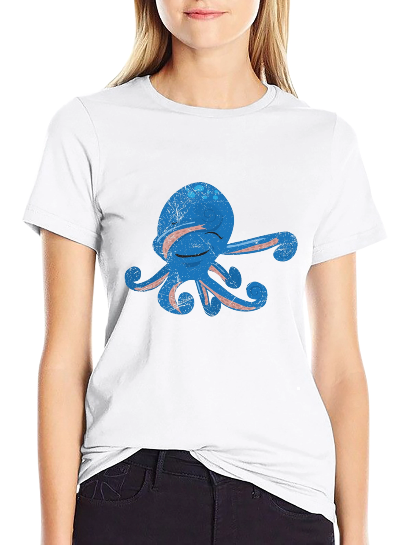 Cool Octopus Graphic Tee - Soft Cotton Blend