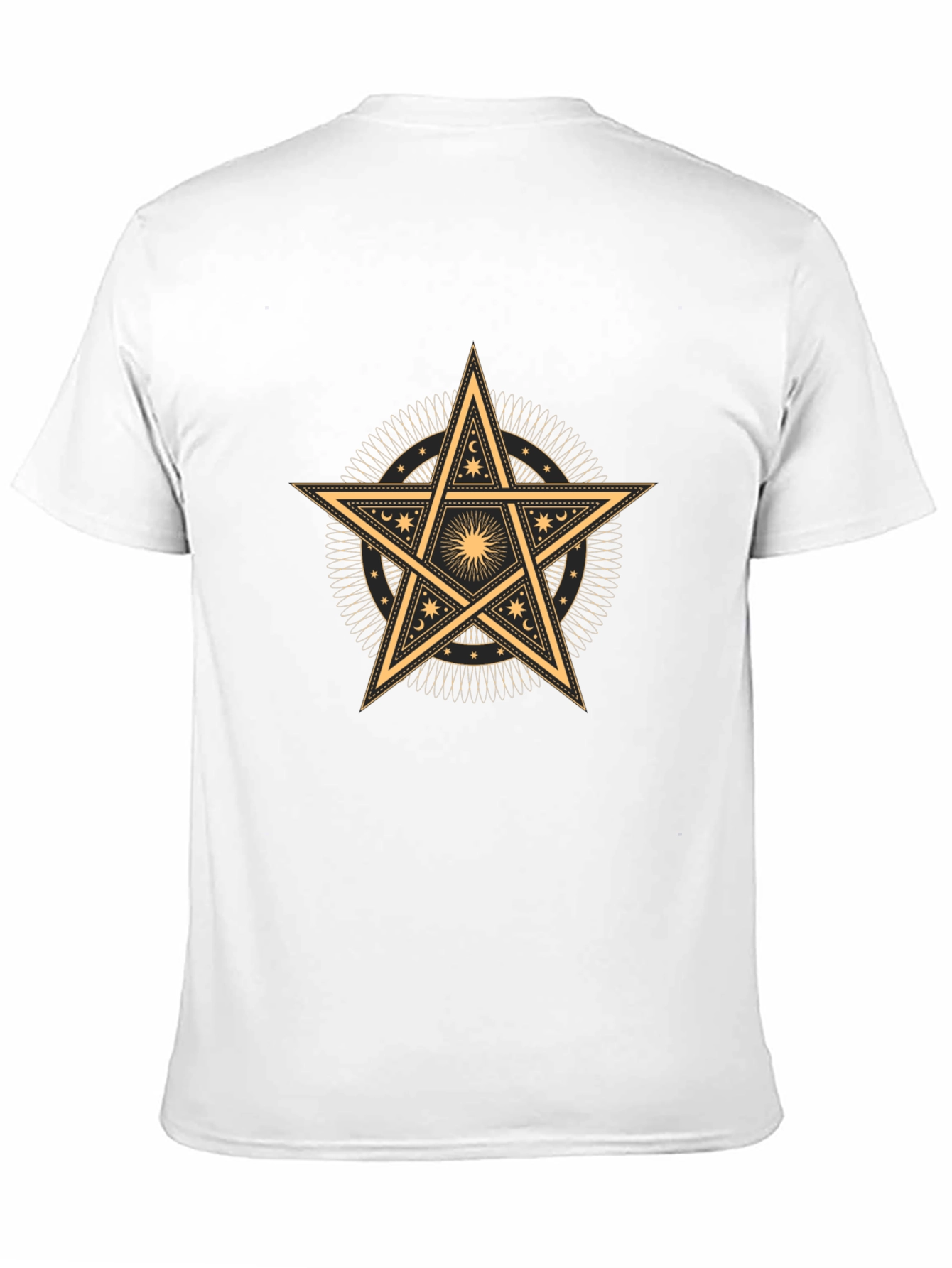 Occult Star Graphic Tee - Black Cotton Blend