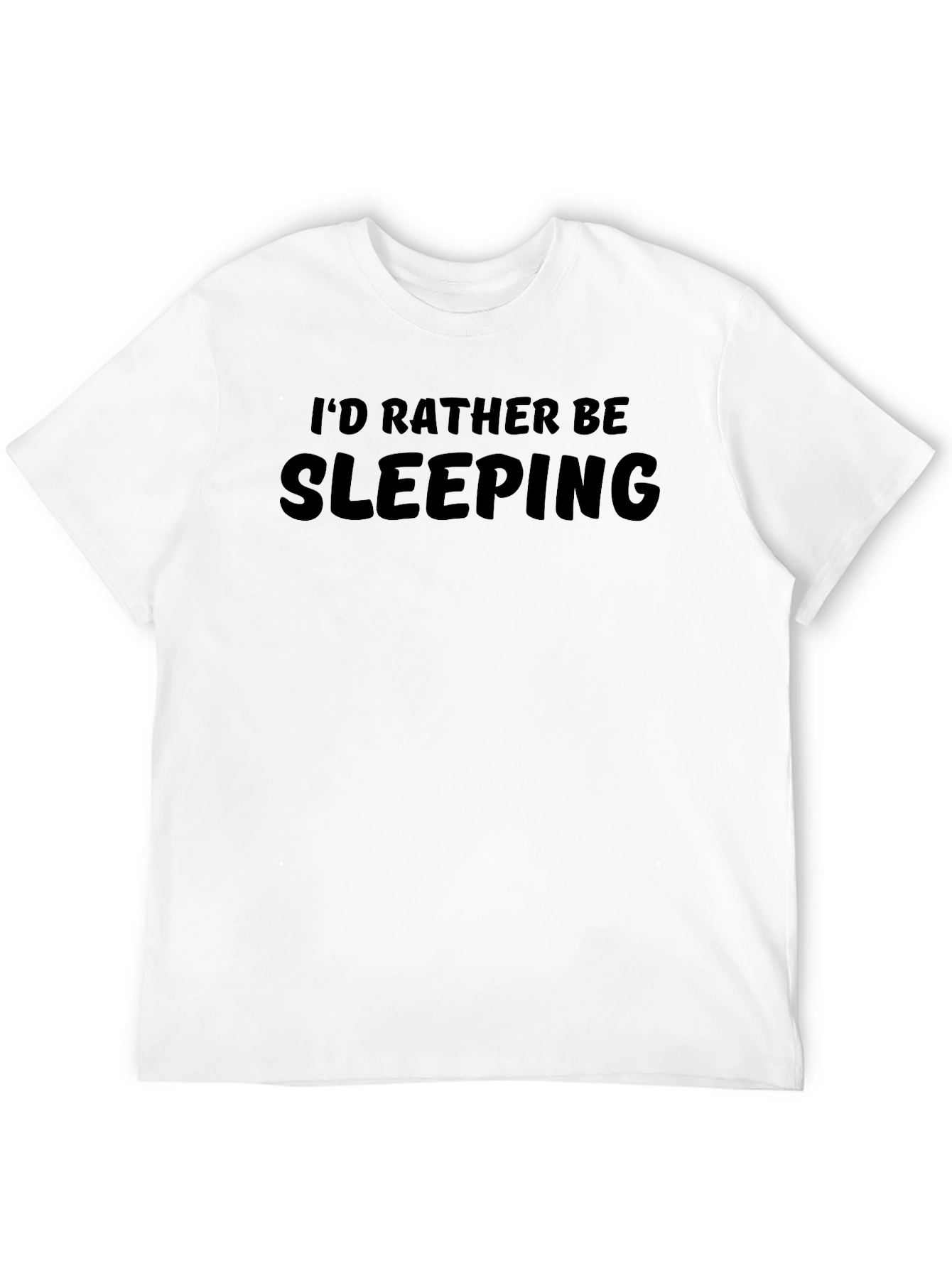Id Rather Be Sleeping Graphic Tee - Black