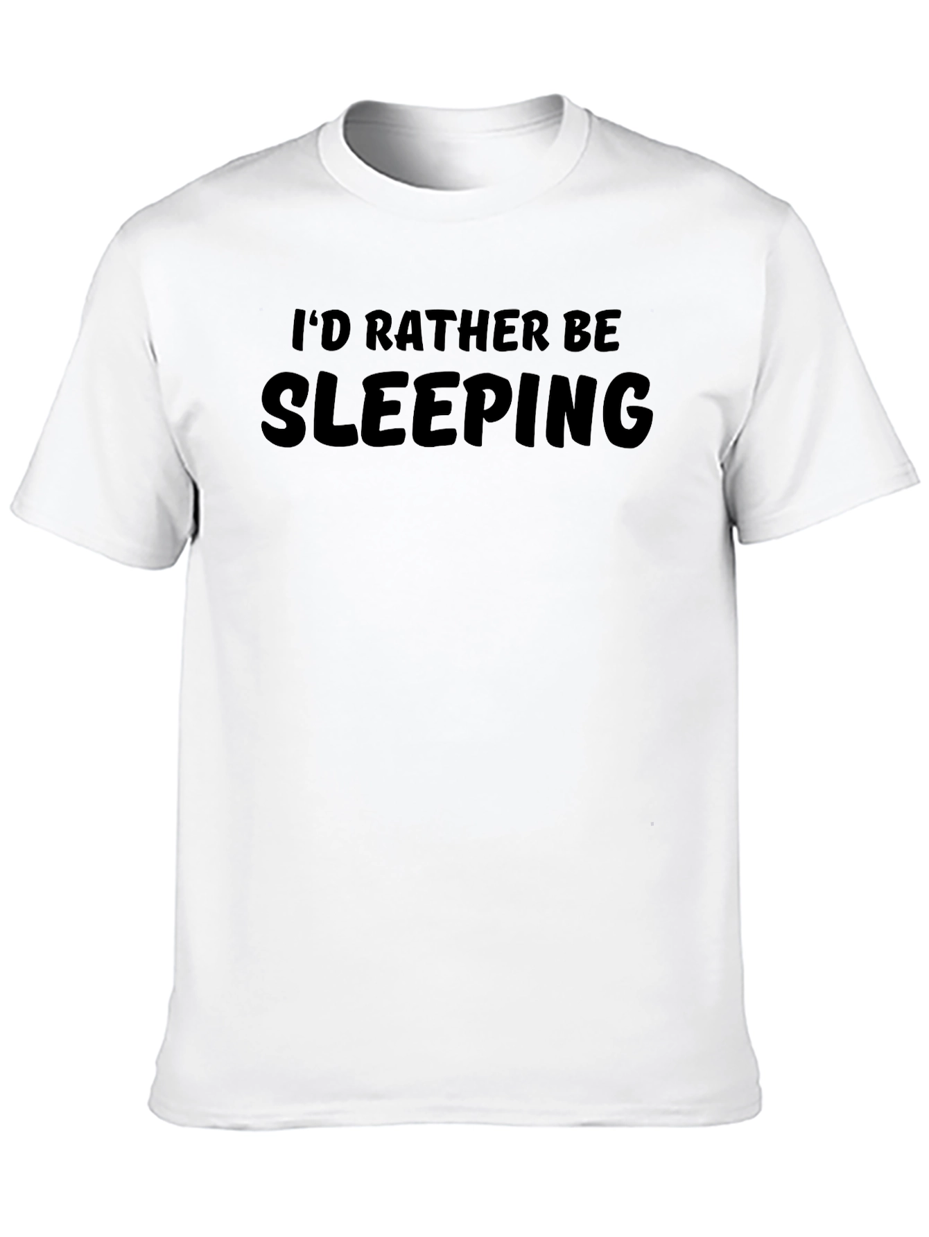Id Rather Be Sleeping Graphic Tee - Black