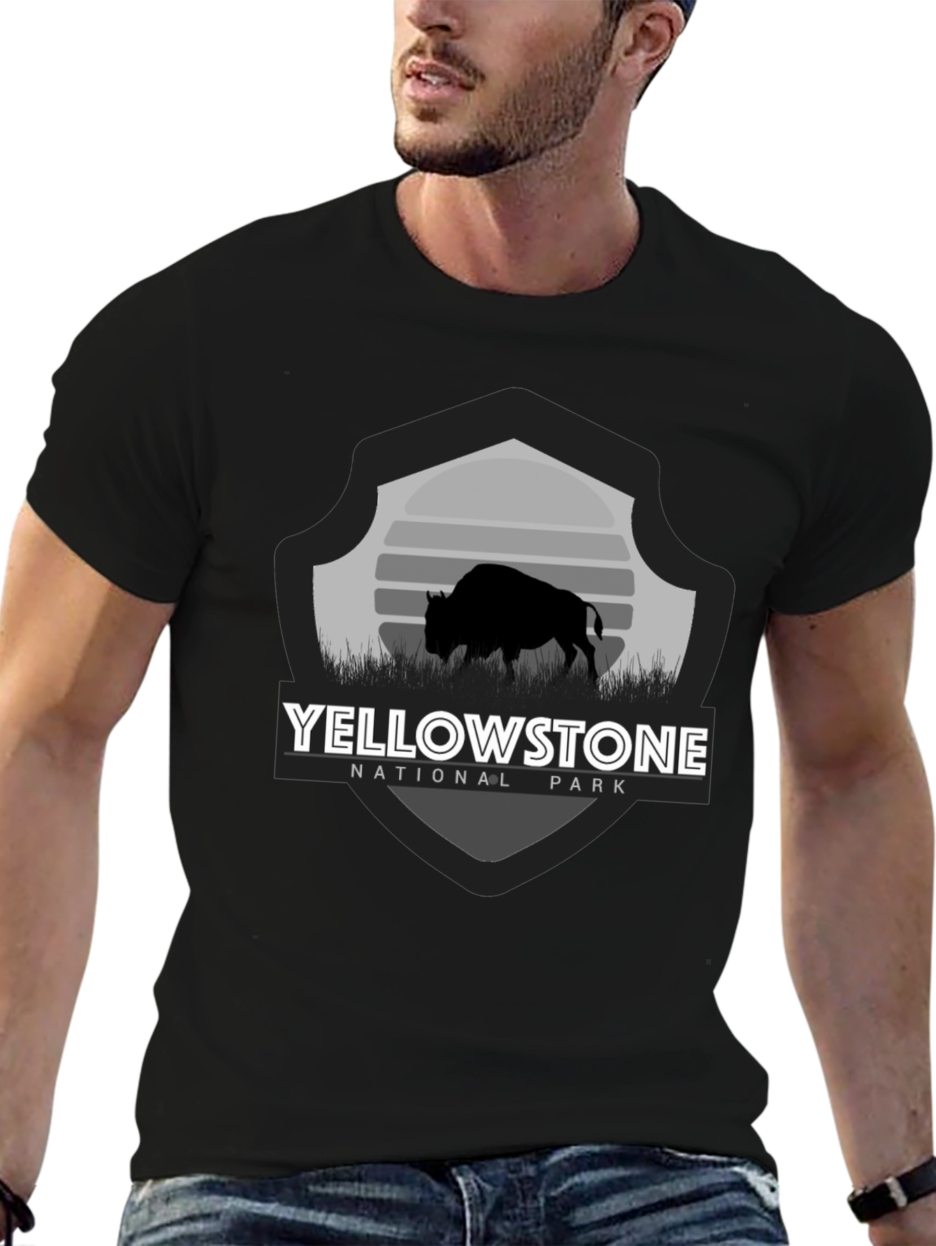 Yellowstone National Park Bison Graphic T-Shirt