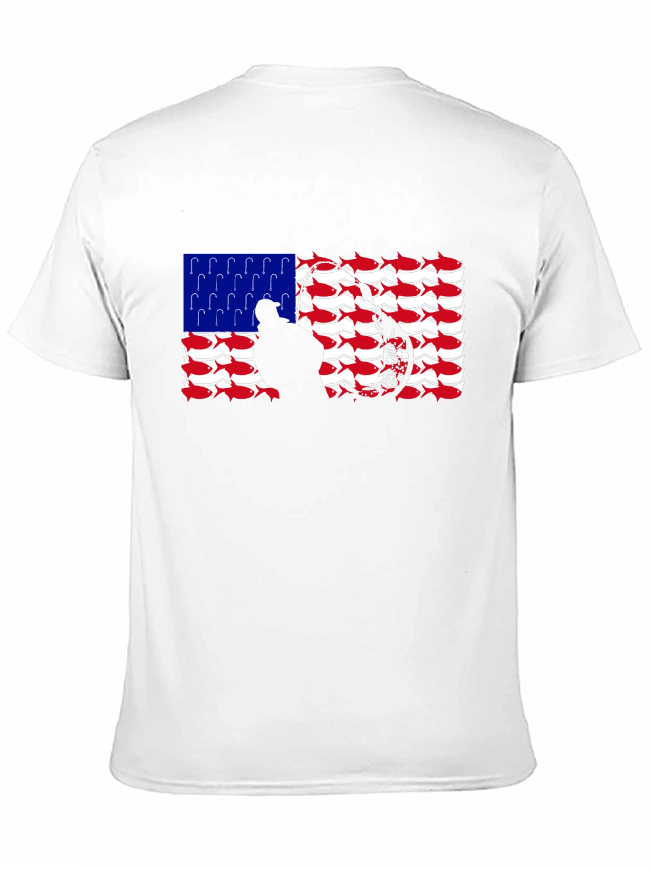 Patriotic Fishing Hook T-Shirt