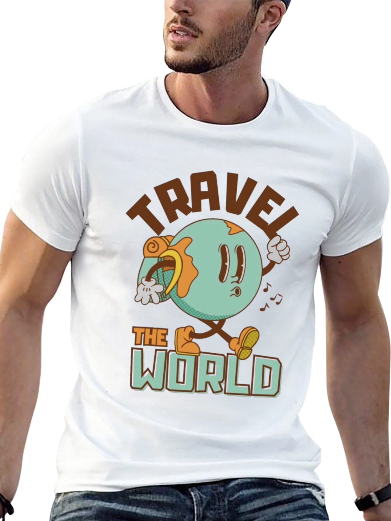 Travel the World Graphic Tee - Adventure Awaits!