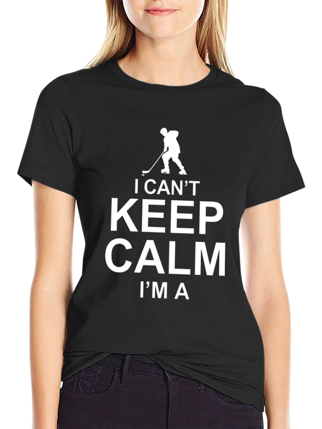 I Cant Keep Calm Im a Hockey Player T-Shirt