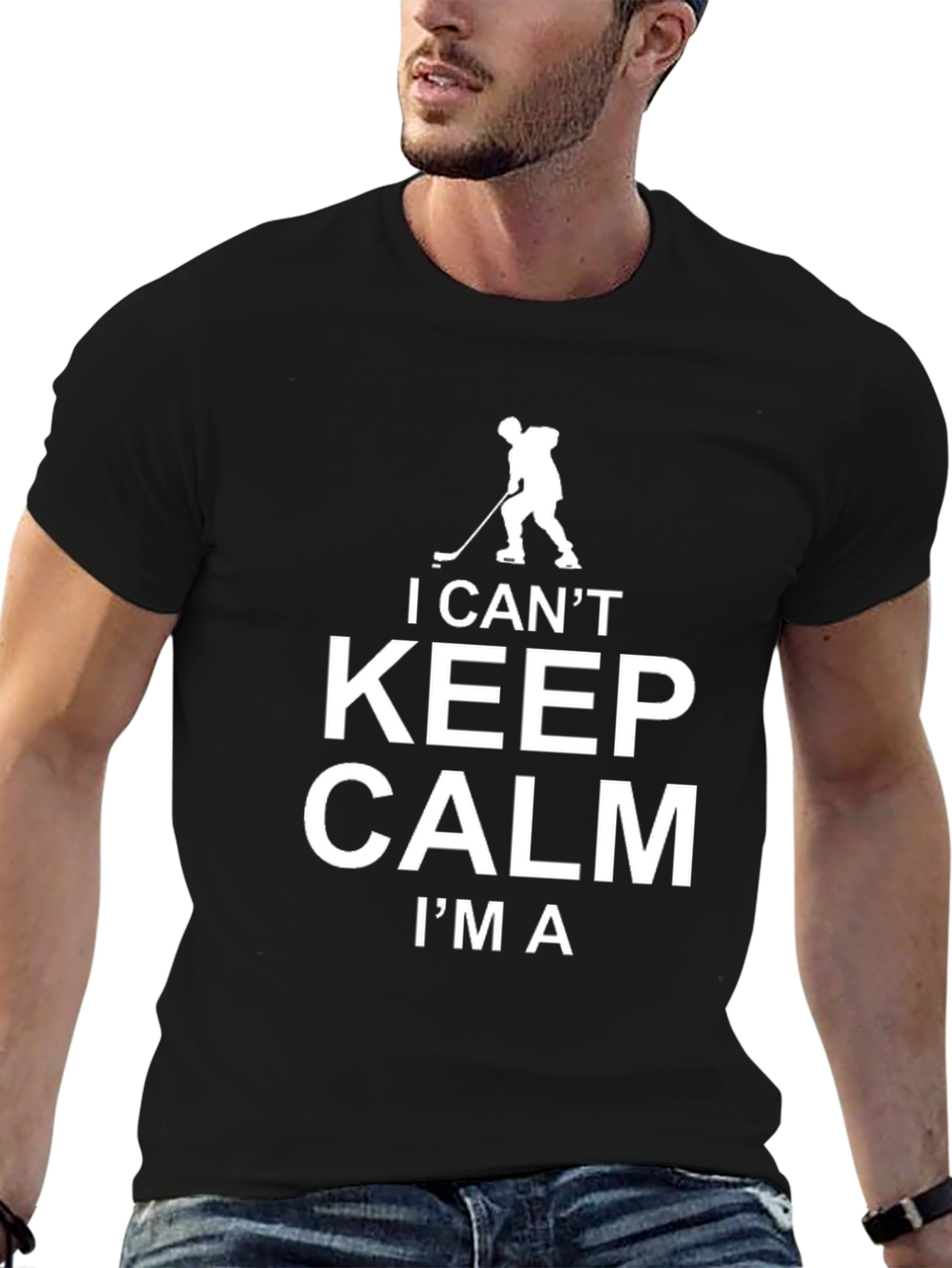 I Cant Keep Calm Im a Hockey Player T-Shirt
