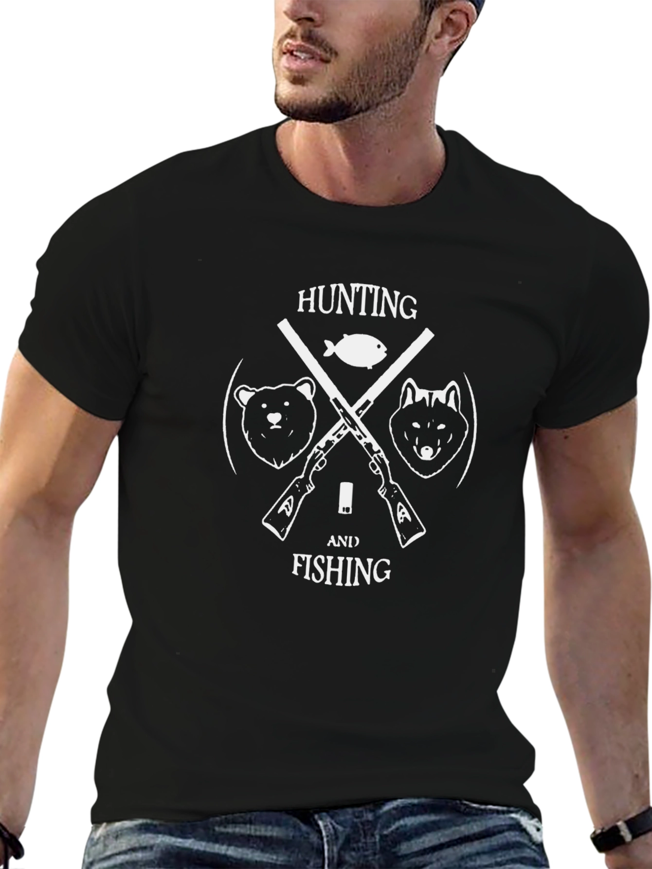 Hunting & Fishing Graphic T-Shirt
