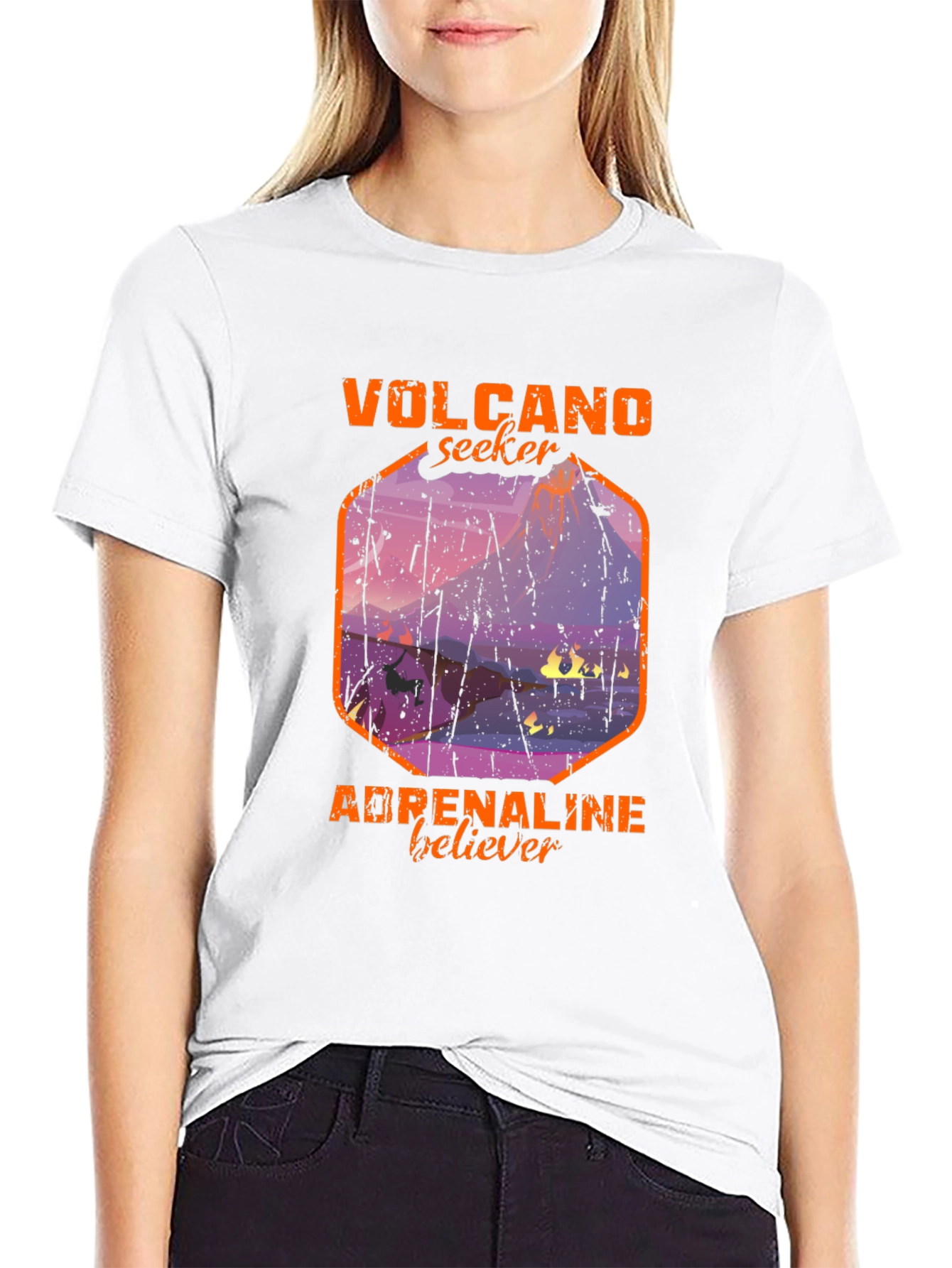Volcano Seeker Adrenaline Believer Graphic Tee