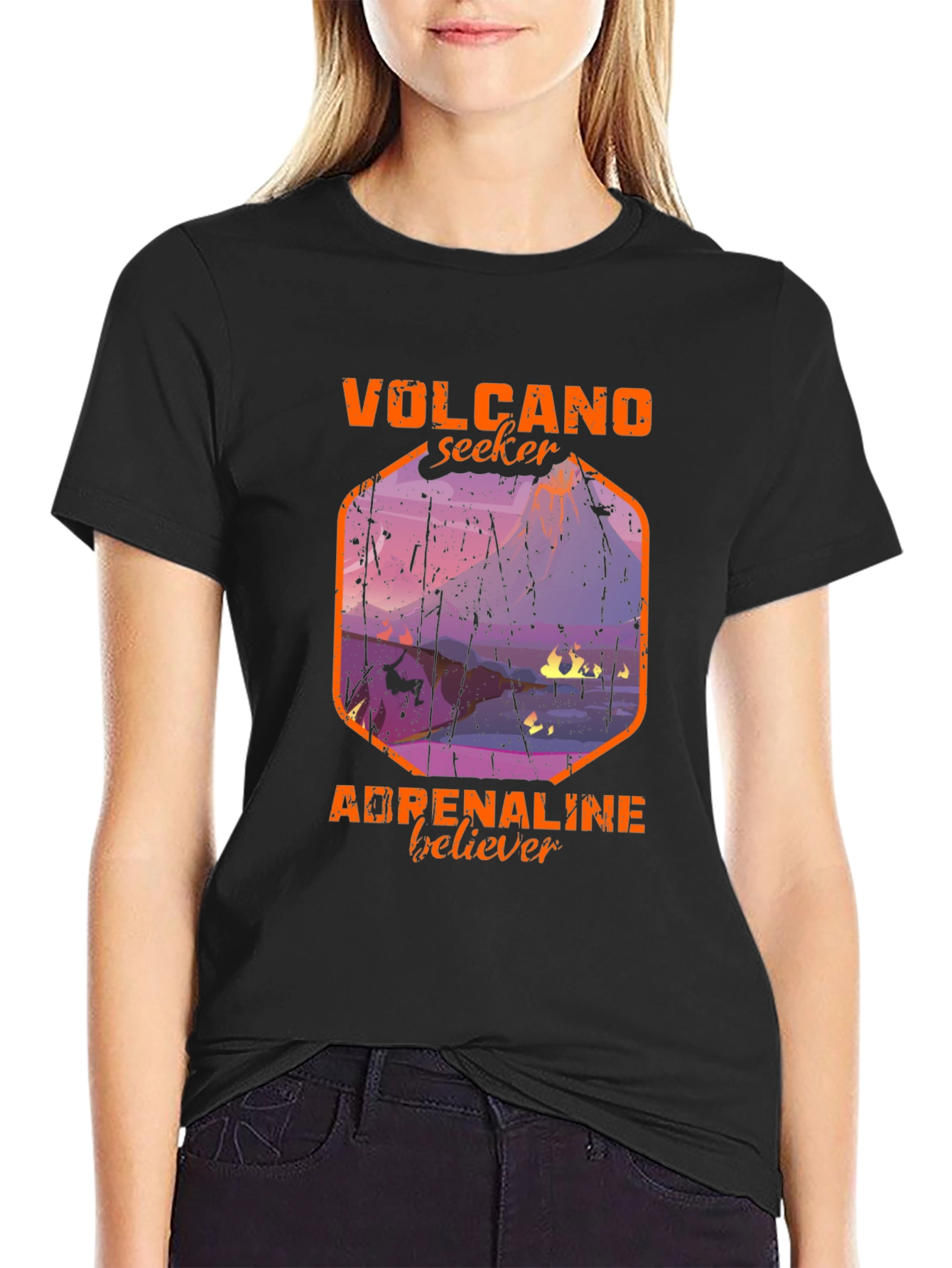Volcano Seeker Adrenaline Believer Graphic Tee