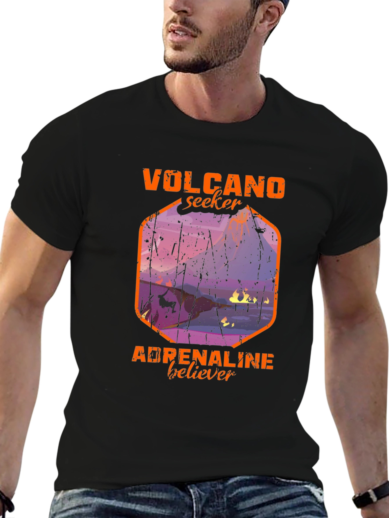 Volcano Seeker Adrenaline Believer Graphic Tee