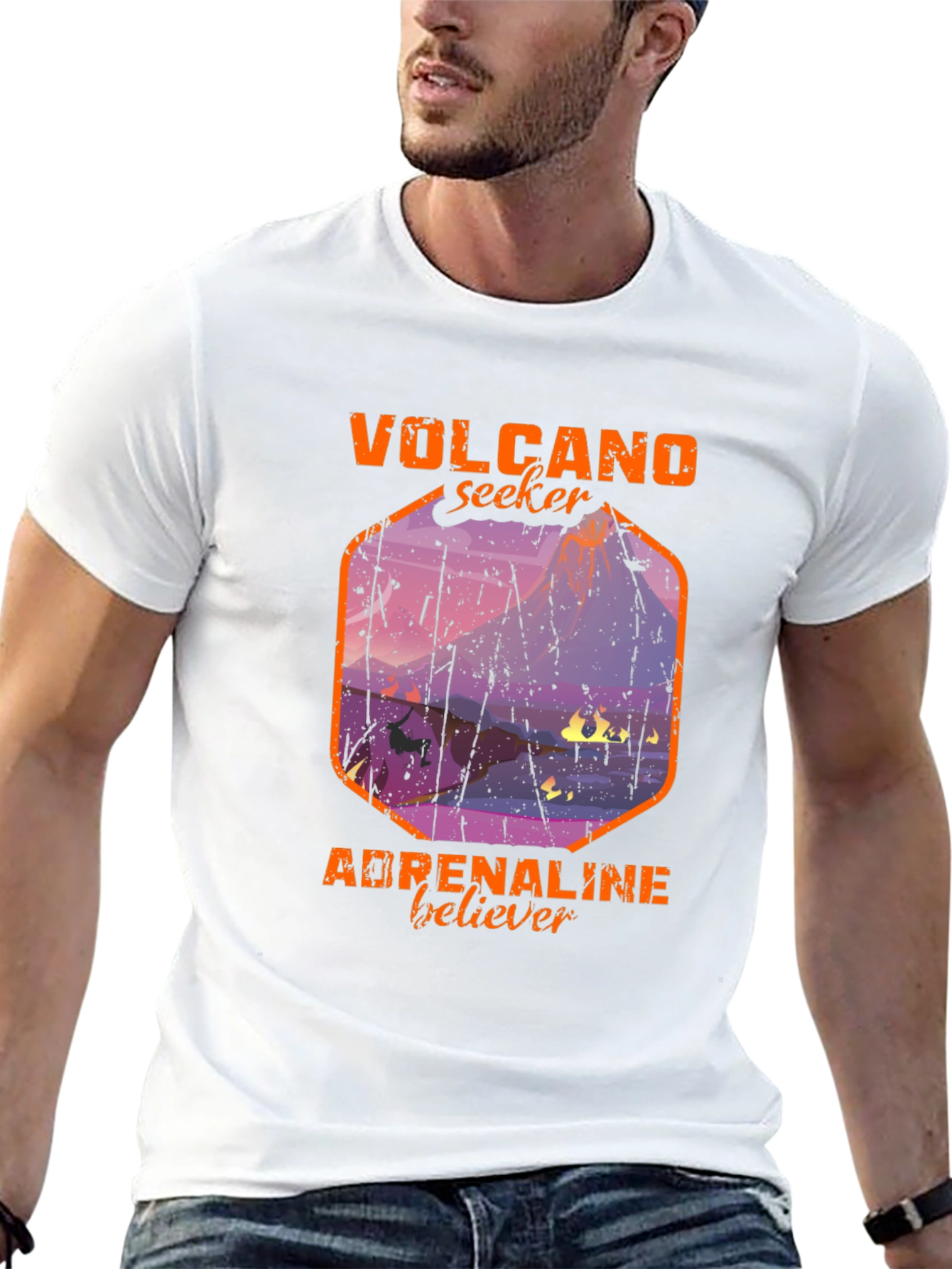 Volcano Seeker Adrenaline Believer Graphic Tee