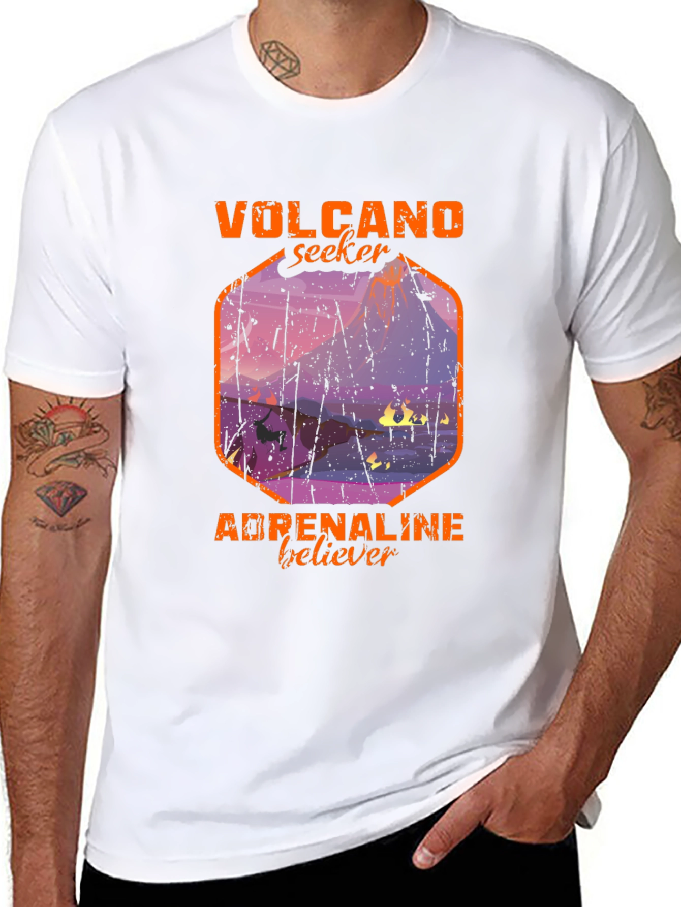 Volcano Seeker Adrenaline Believer Graphic Tee