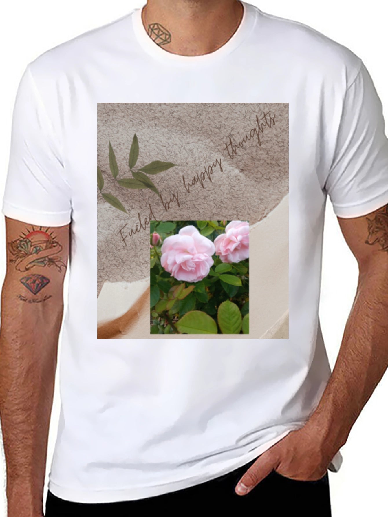 Floral Happy Thoughts Graphic T-Shirt