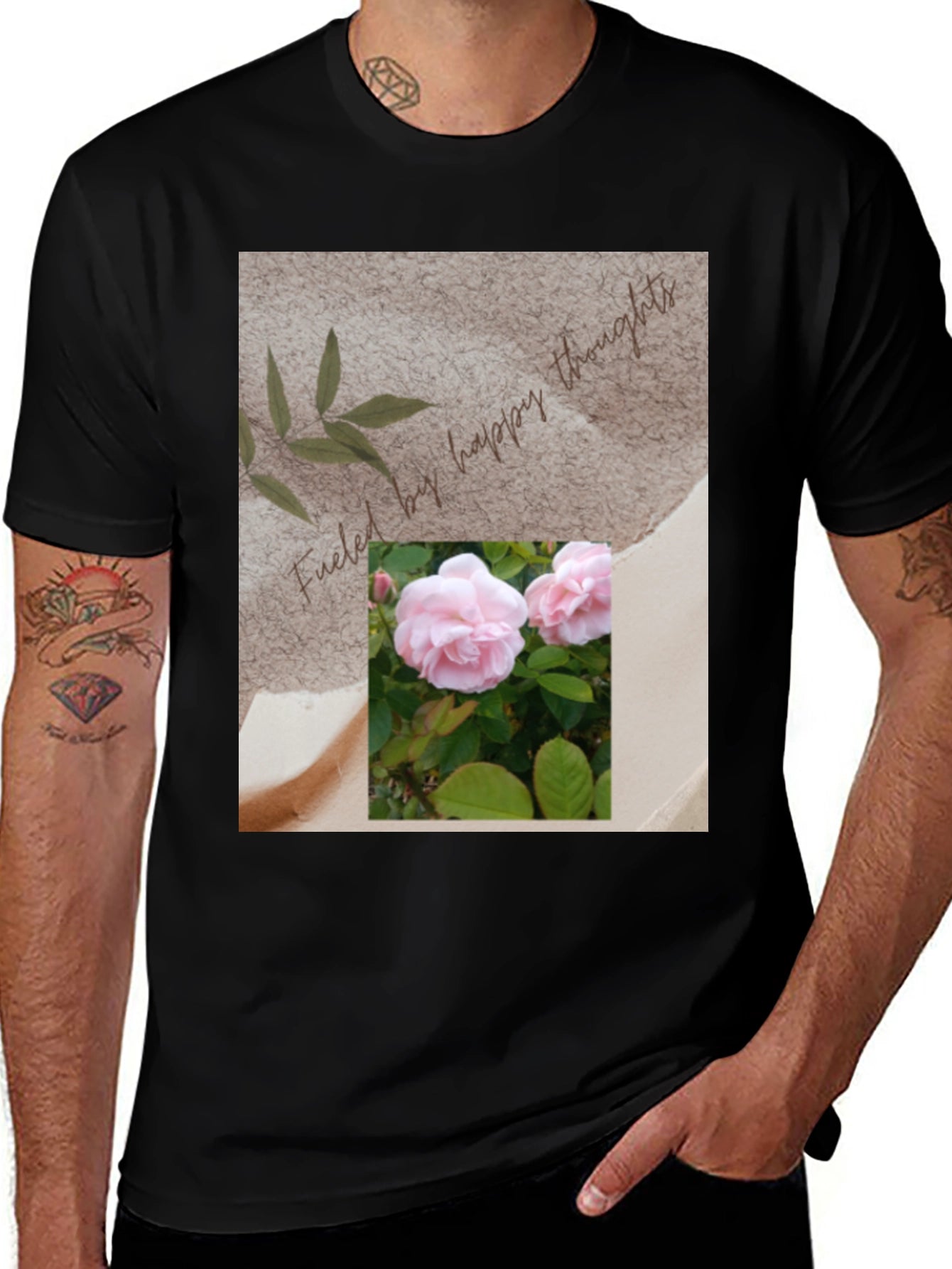Floral Happy Thoughts Graphic T-Shirt