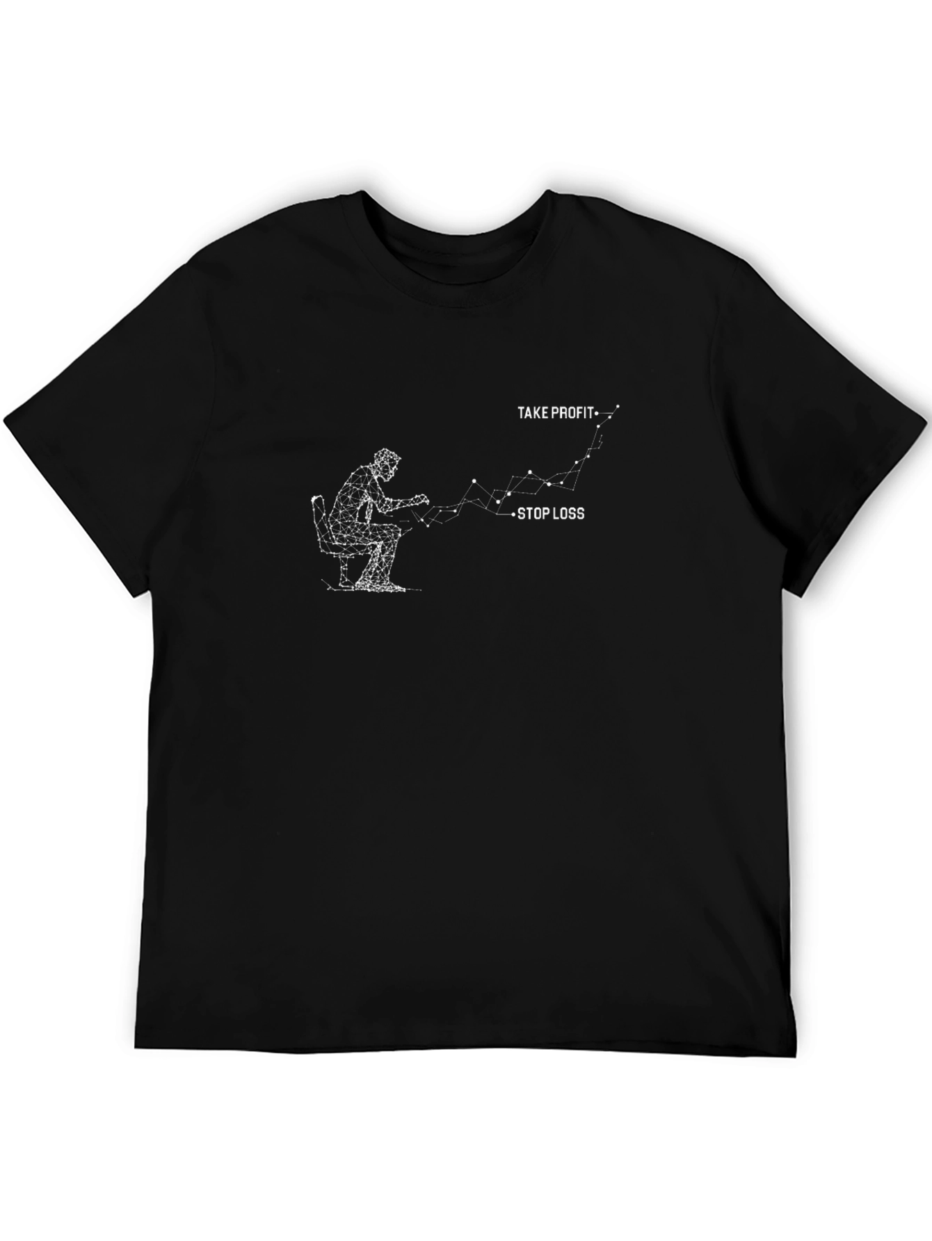 Take Profit T-Shirt: Geometric Trader Design
