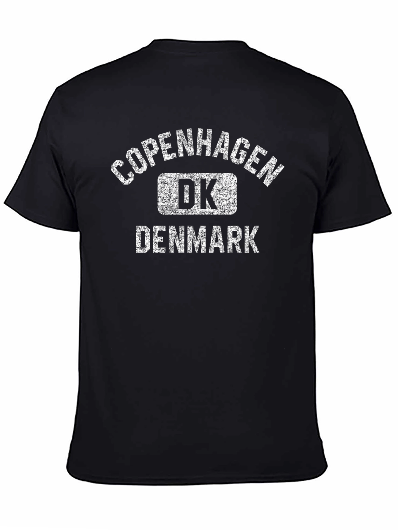 Copenhagen Denmark DK Black Graphic T-Shirt