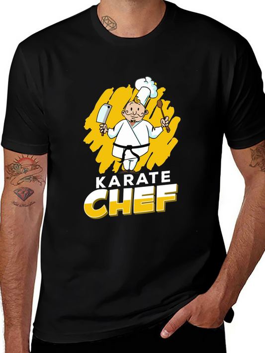 Karate Chef Graphic T-Shirt - Black