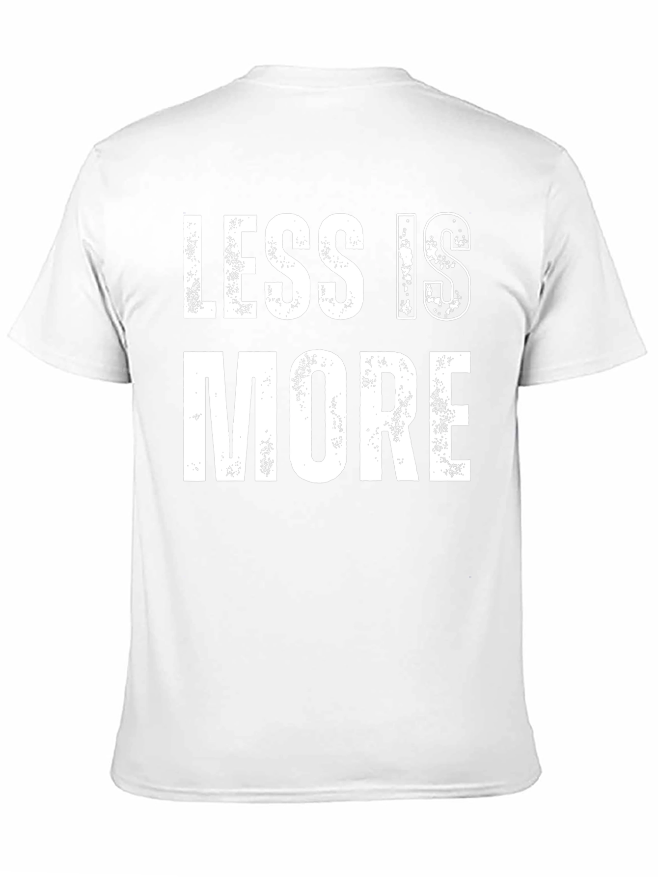 Less is More Graphic Print Black T-Shirt