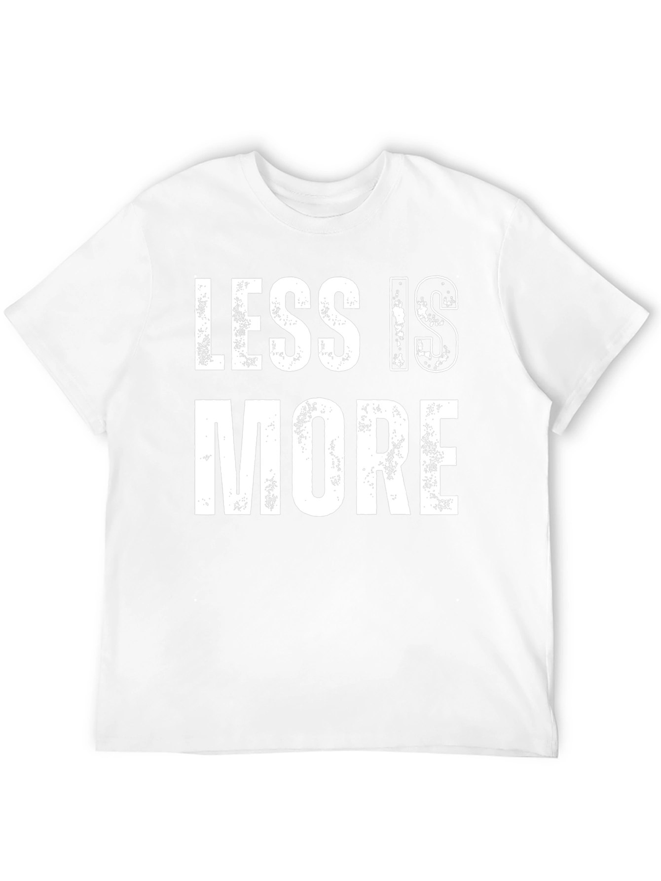 Less is More Graphic Print Black T-Shirt