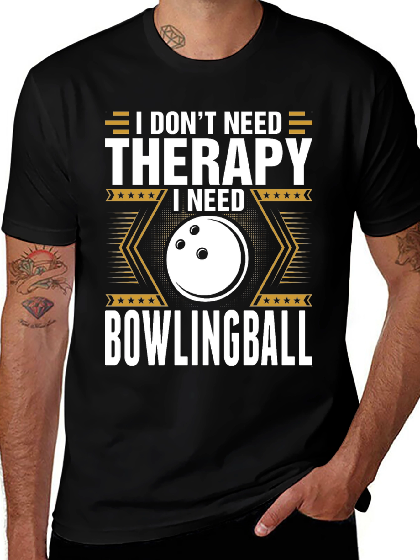 Bowling Therapy T-Shirt - Funny Bowling Gift