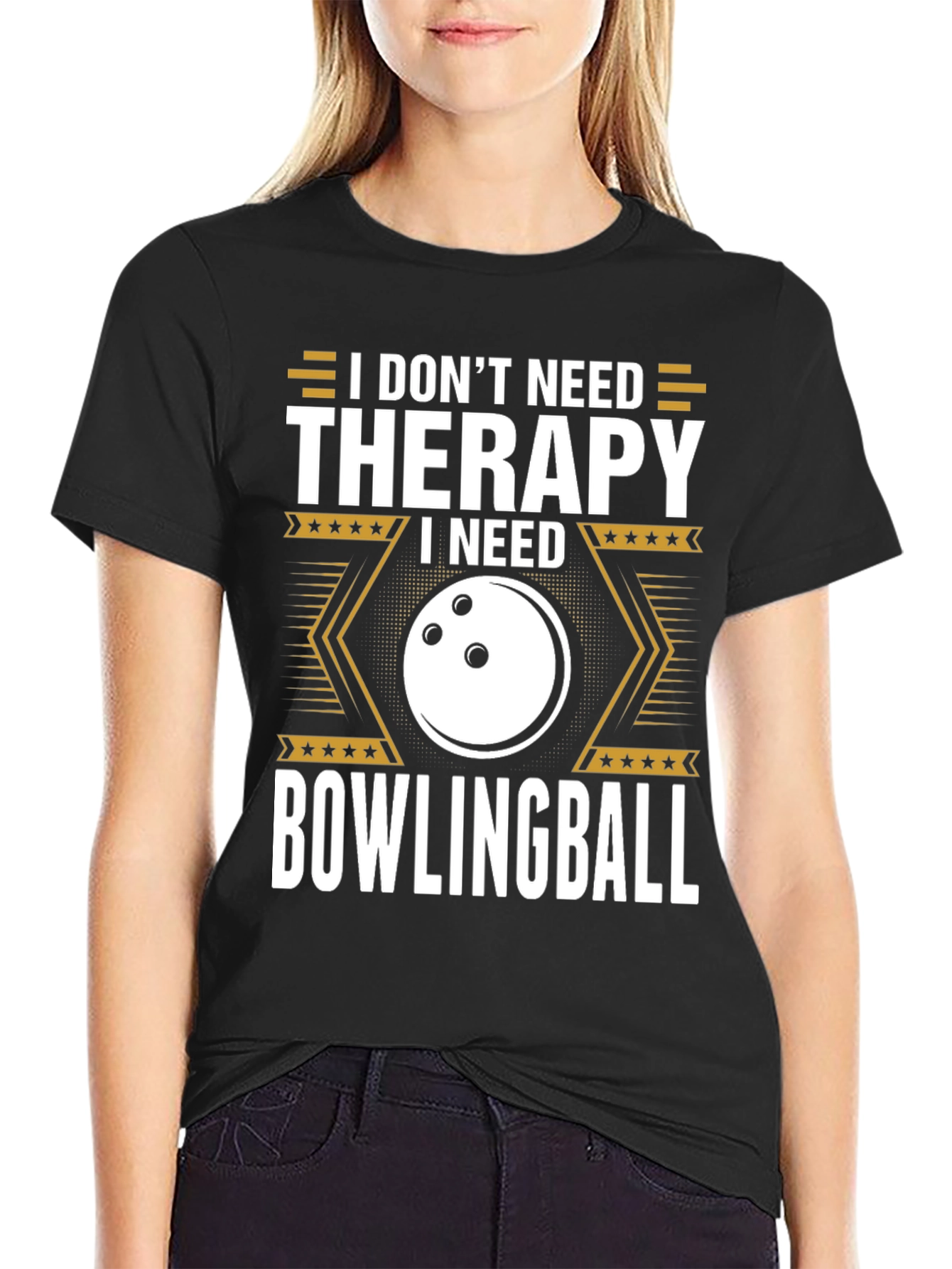Bowling Therapy T-Shirt - Funny Bowling Gift